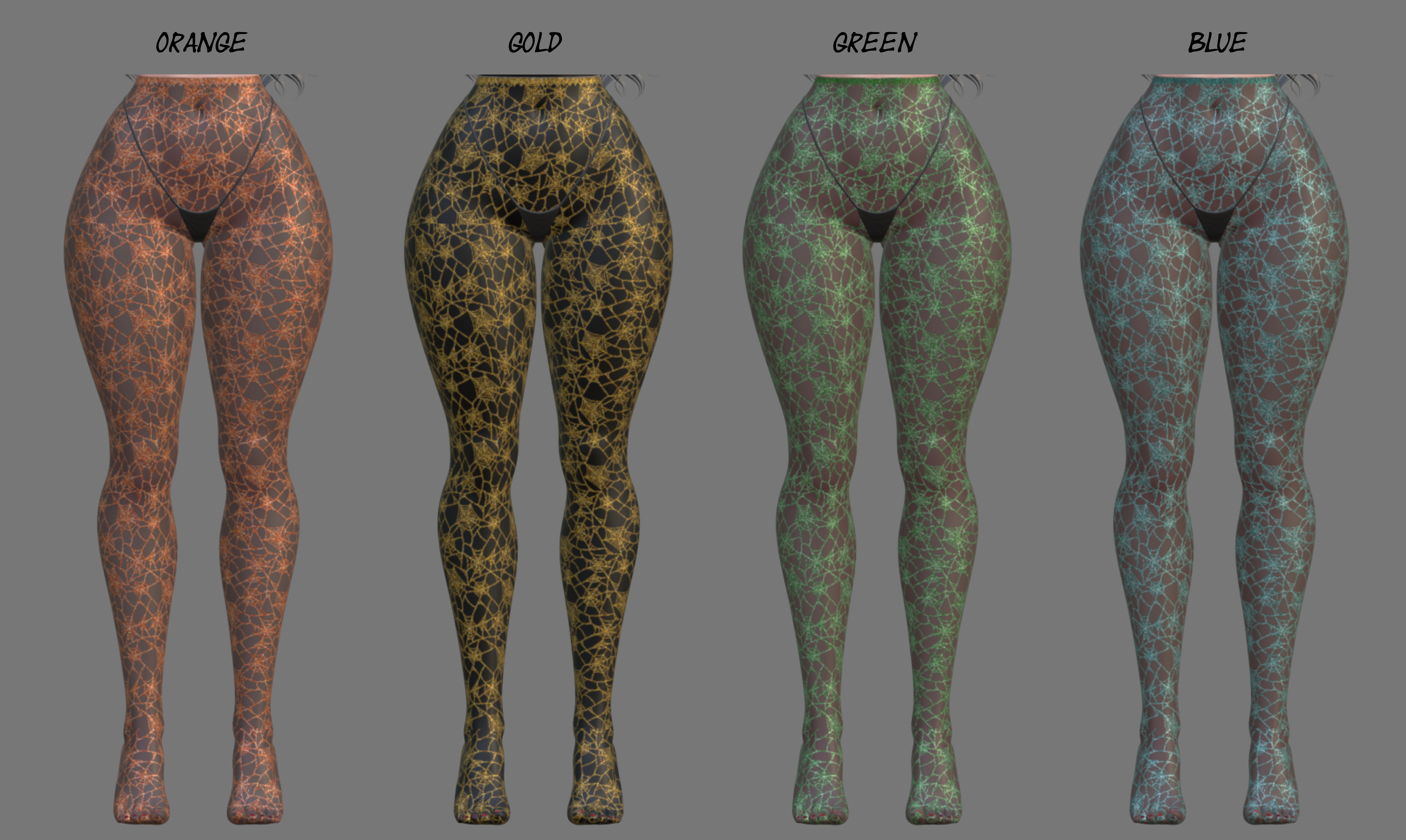 Spiderweb net Stockings - Venus V2 Texture