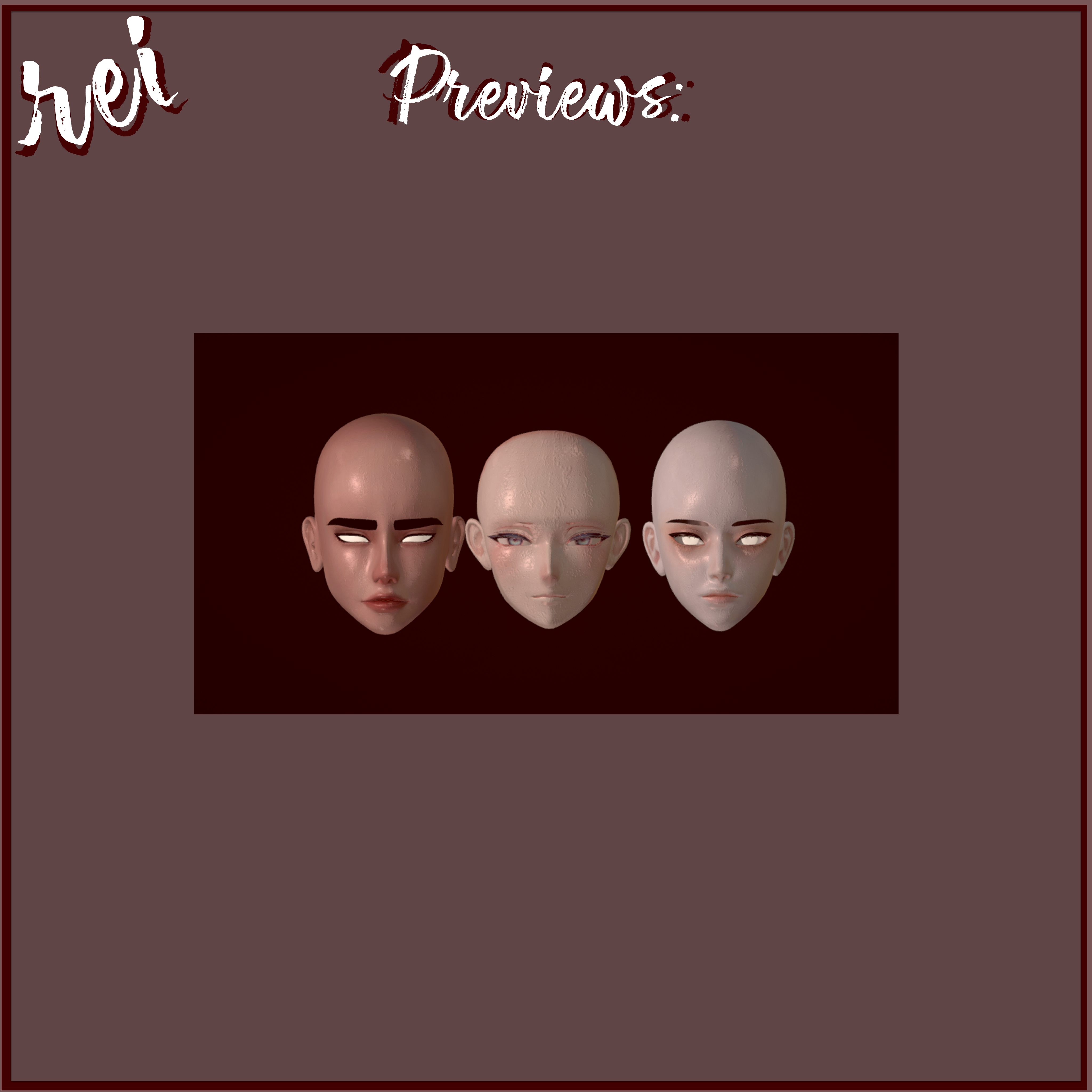 Wet Summer Textures for Various Male Bases + Ears V1