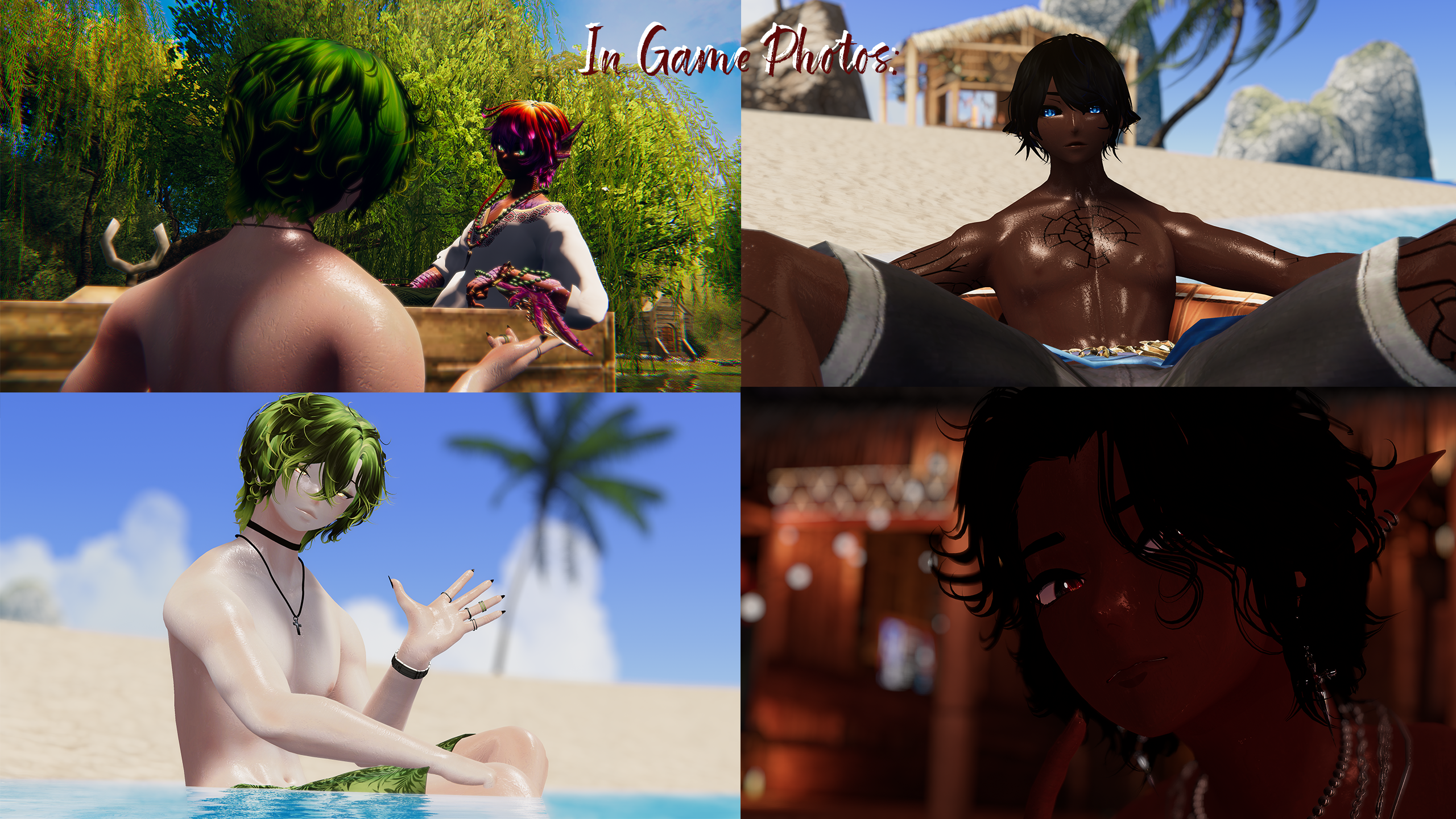 Wet Summer Textures for Various Male Bases + Ears V1