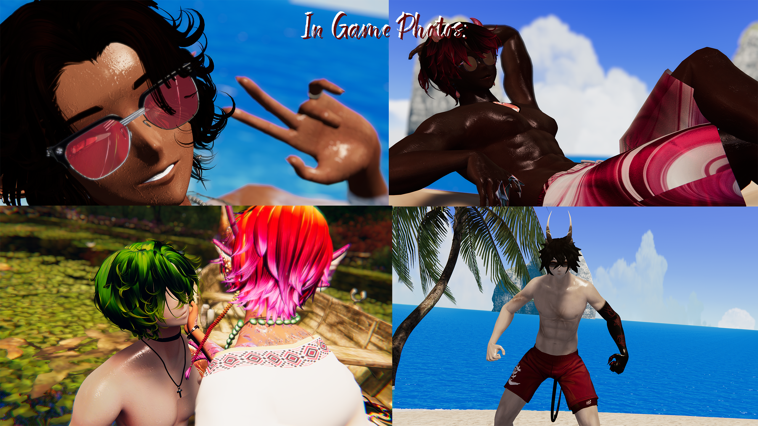 Wet Summer Textures for Various Male Bases + Ears V1