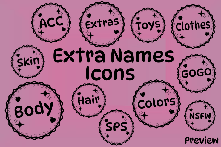 Menu Icons | SFW & NSFW