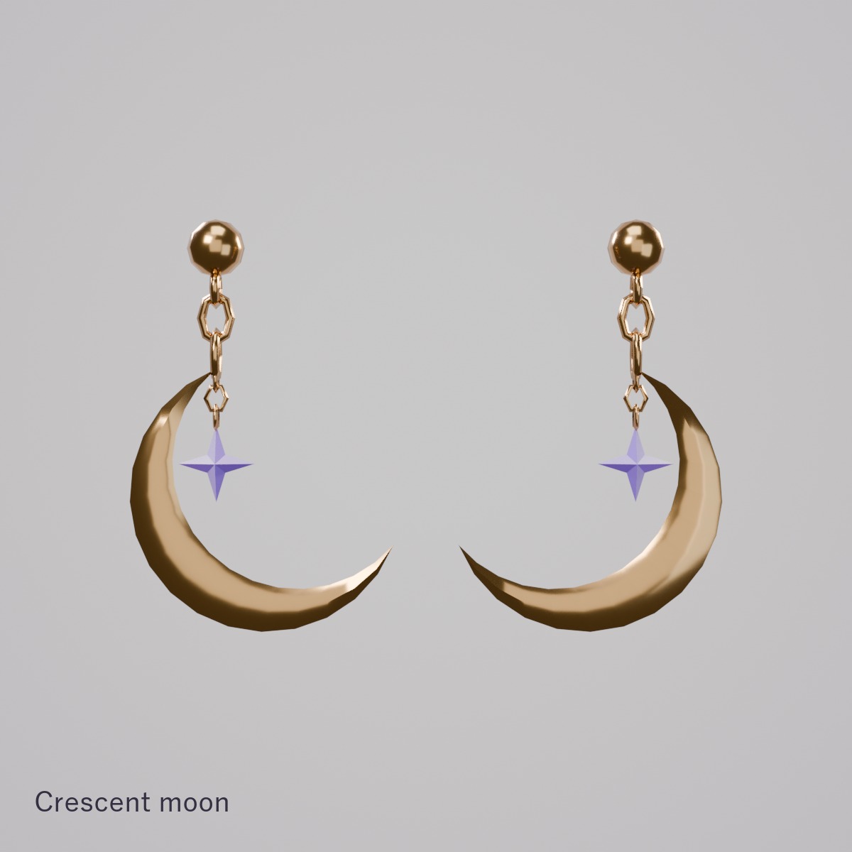 Night Sky Dangle Earrings — 4 styles × 2 colors | PhysBones | Modular Avatar