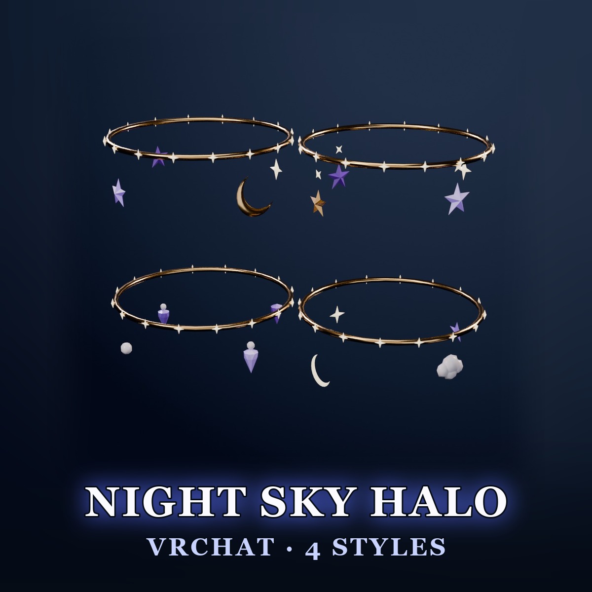 Night Sky Swaying Halo for VRChat — Quality + Performance