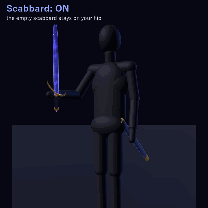 Starglass Twin Swords — Merge into a Glaive or a Greatsword | VRChat | Western + Eastern Sword · Touch & Two-Hand Merge · Star-Dust Change · Swing Trail | 3 Colors