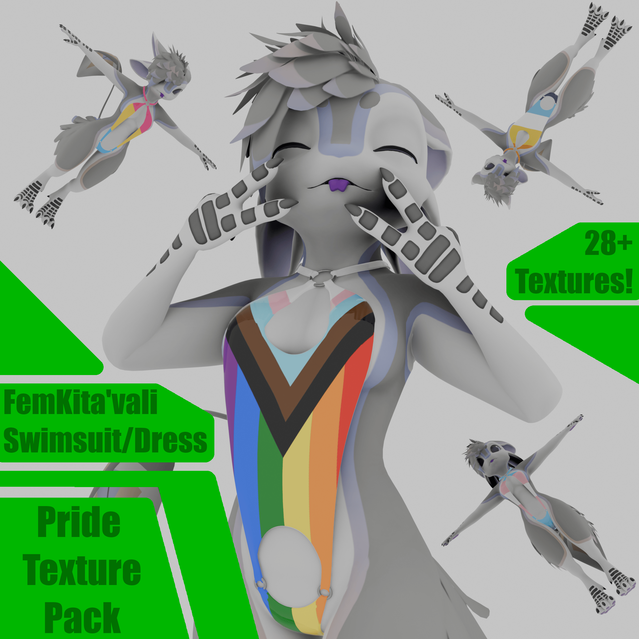 FemKita Swimsuit/Dress - Pride Texture Pack