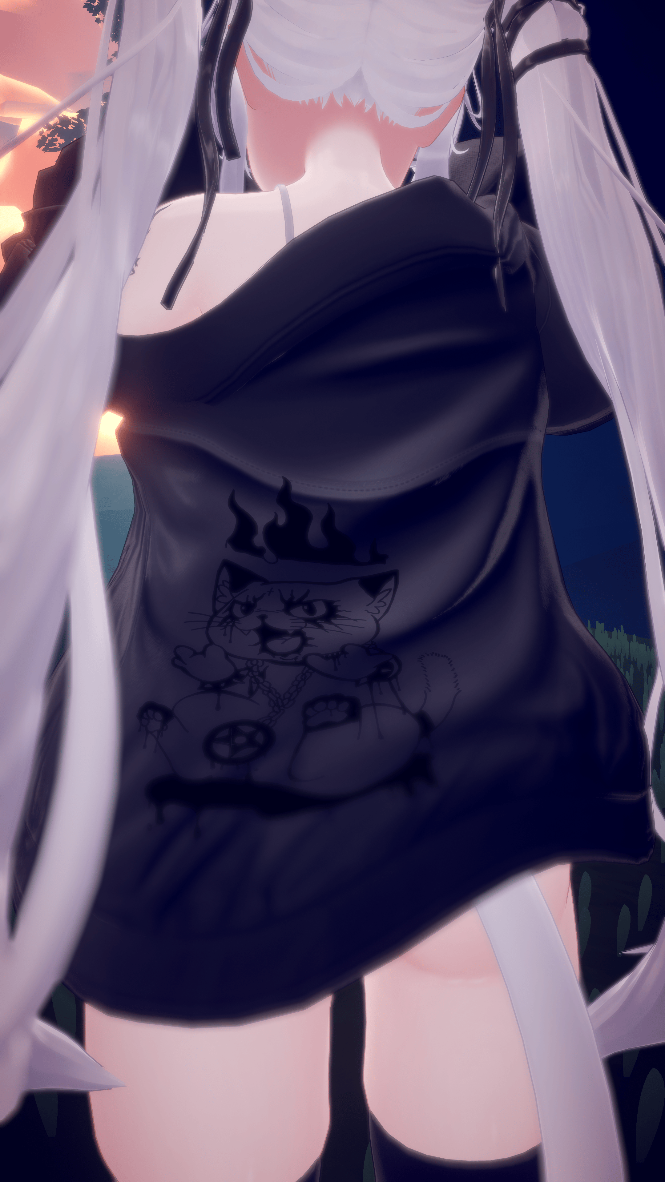 Rock Kitty ( ロックな猫 ) - Decal / tattoo ( タトゥー ) / 8k Texture