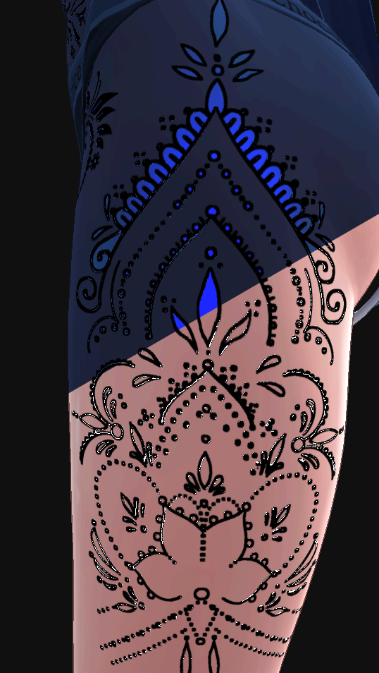 Astral Lotus Ornament ( 星蓮の装飾 )/ tattoo ( タトゥー )