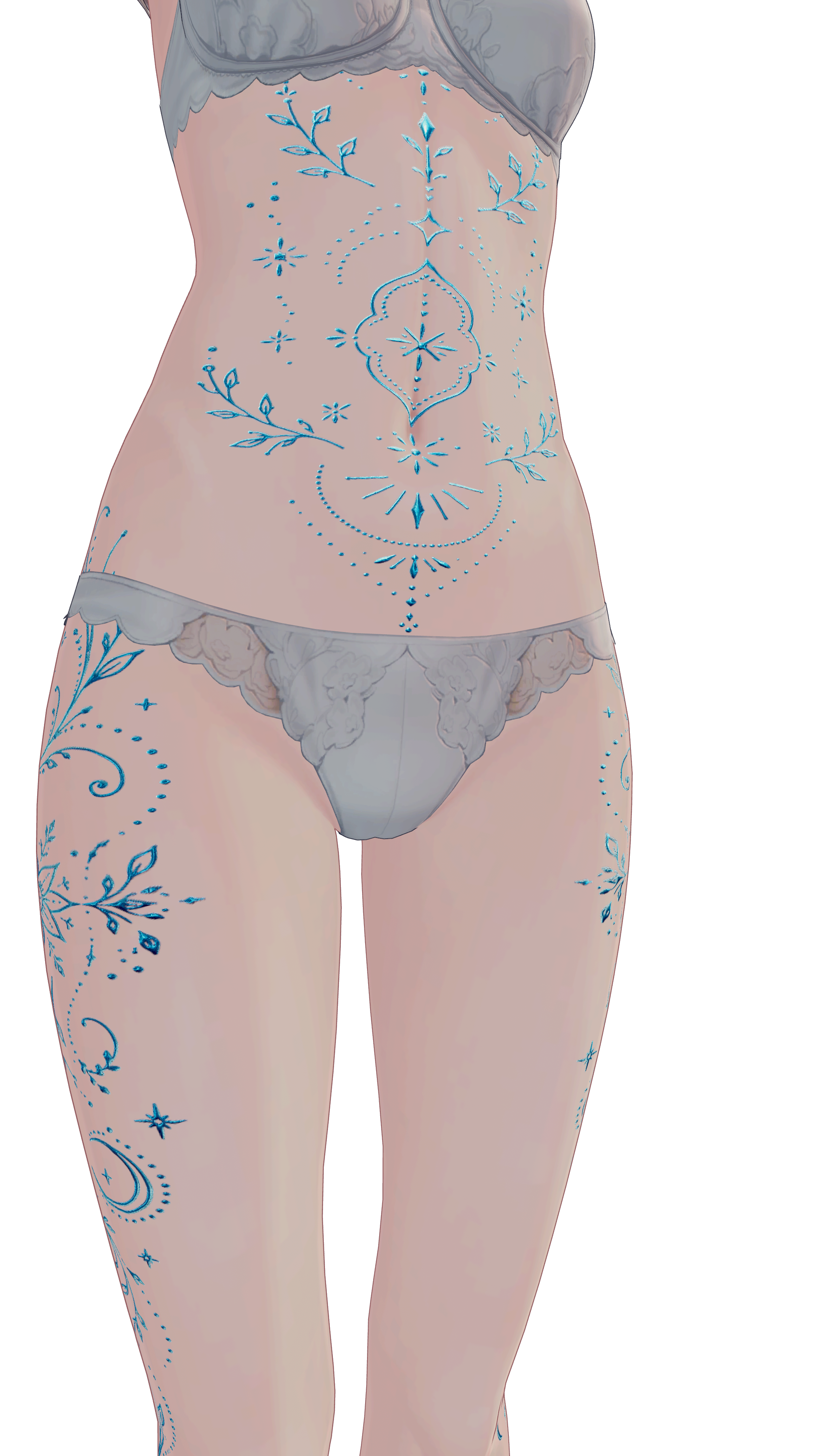 Celestial Vine Ornament | VRBASE tattoo / decal / texture