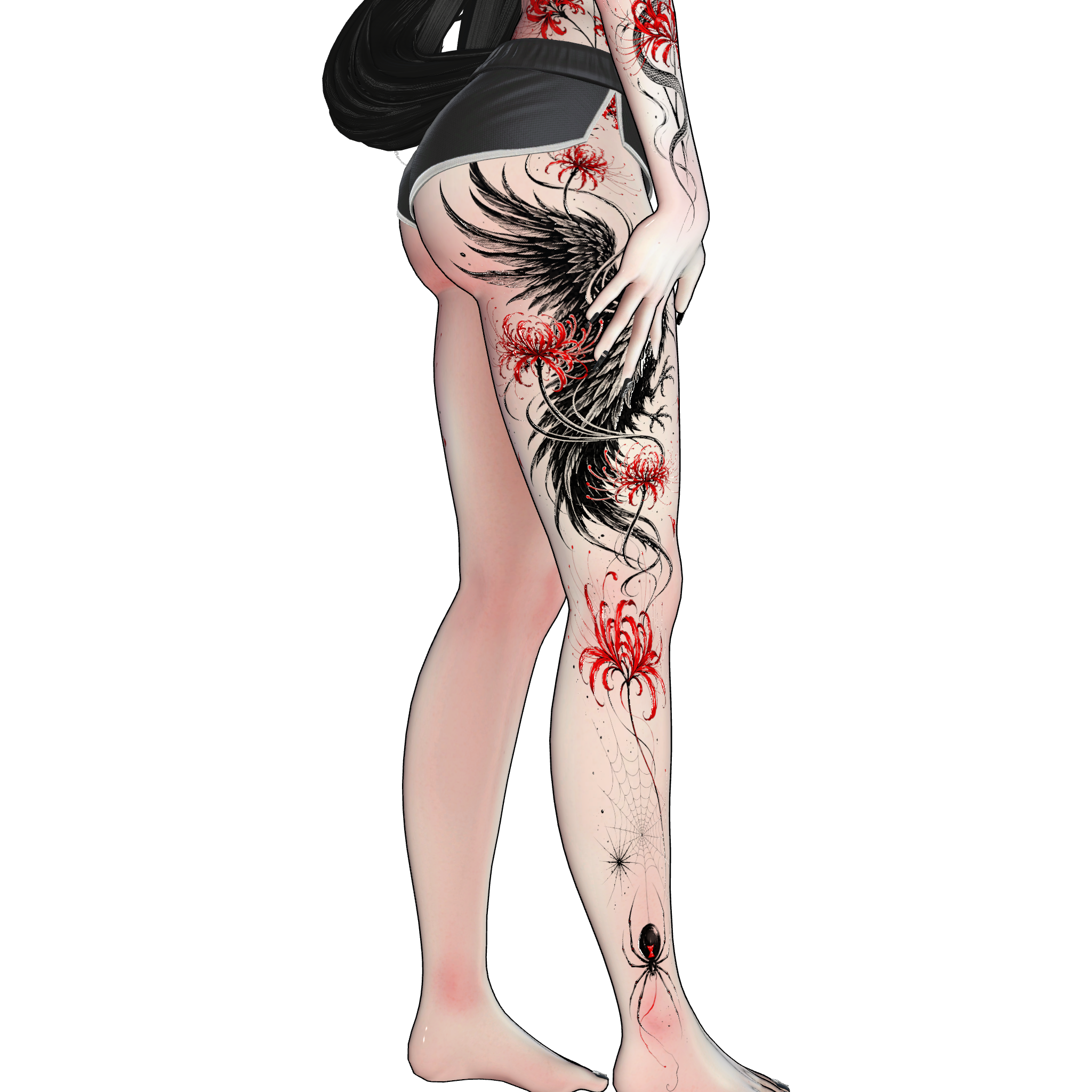 Higanbana Requiem | Manon tattoo / decal / texture