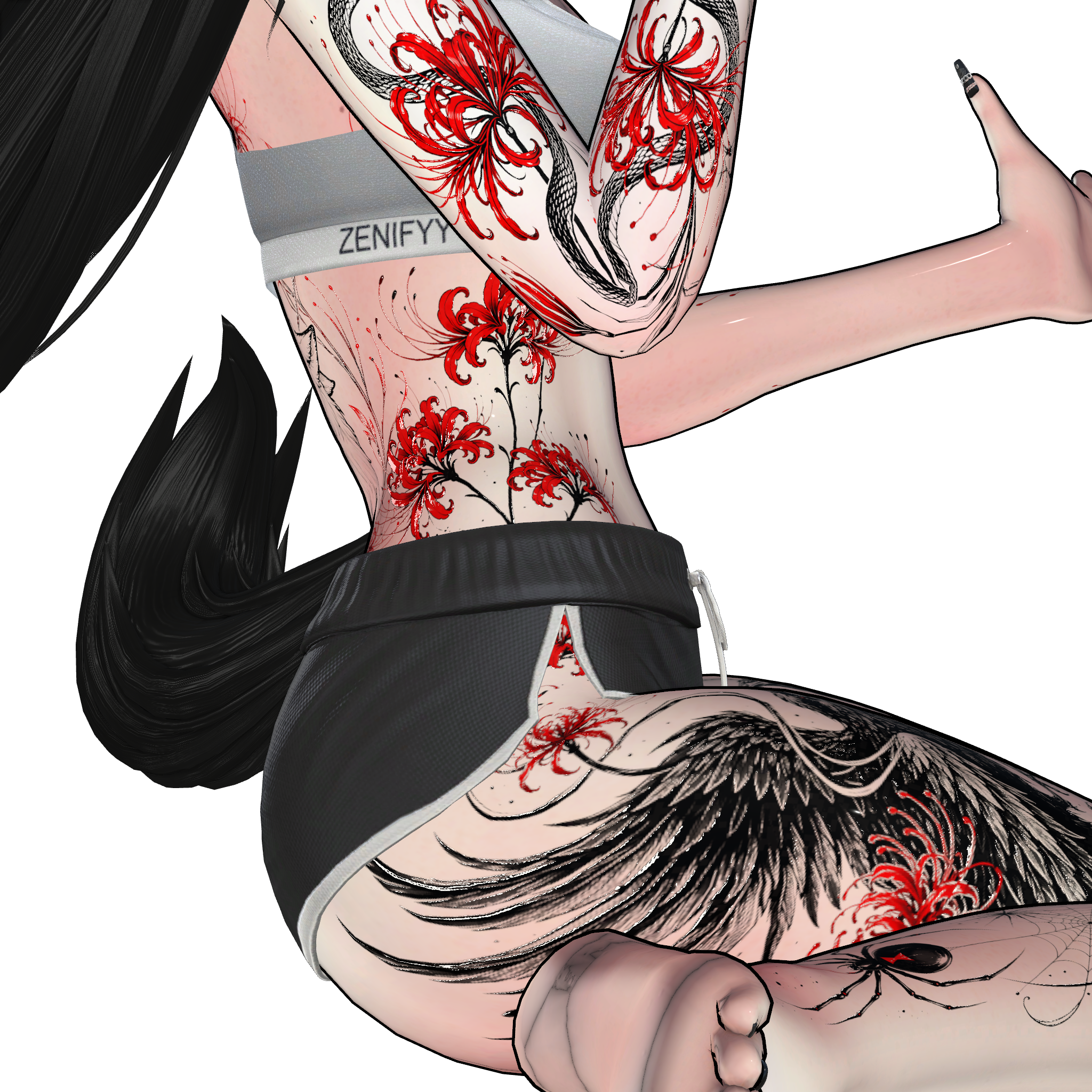Higanbana Requiem | Manon tattoo / decal / texture