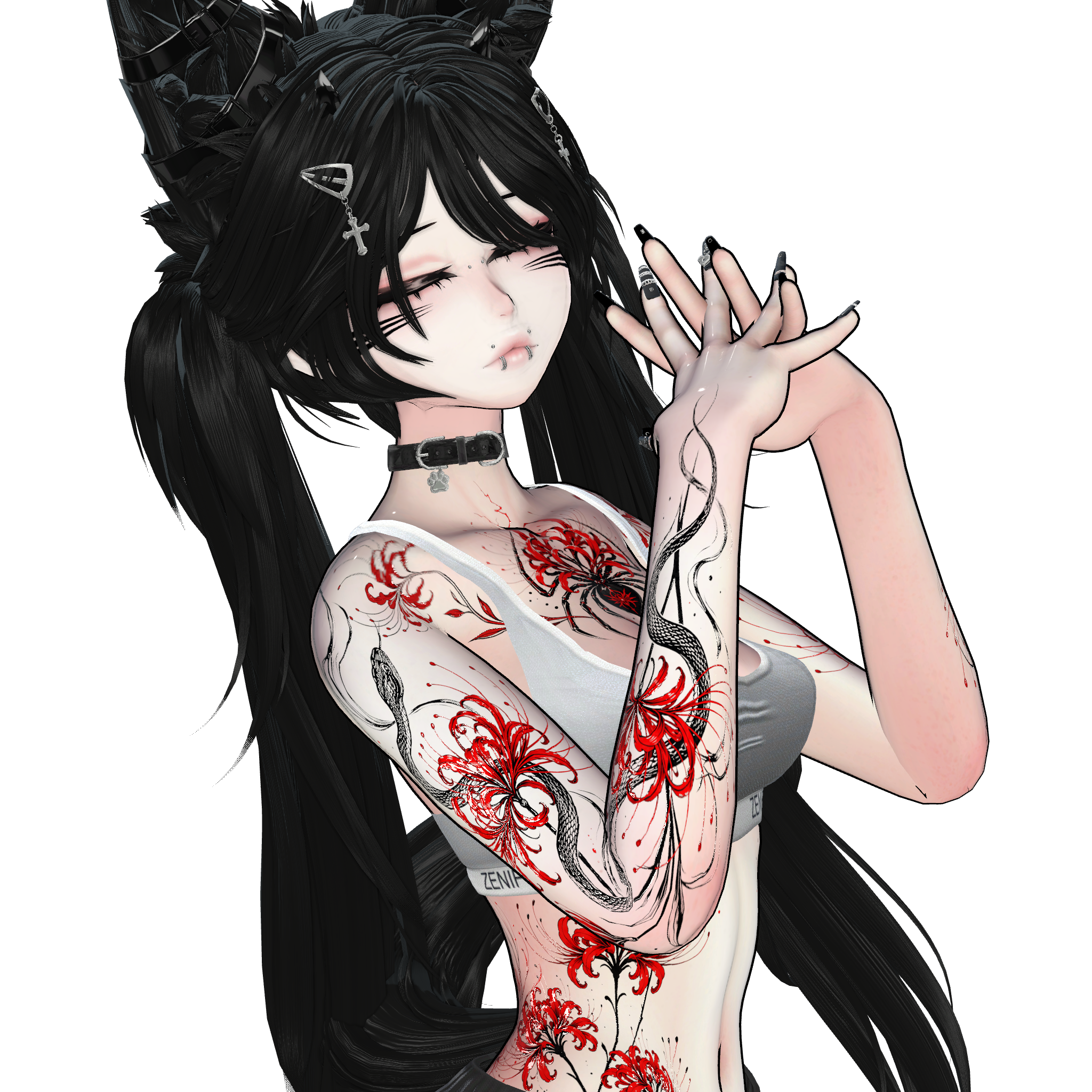 Higanbana Requiem | Panda tattoo / decal / texture