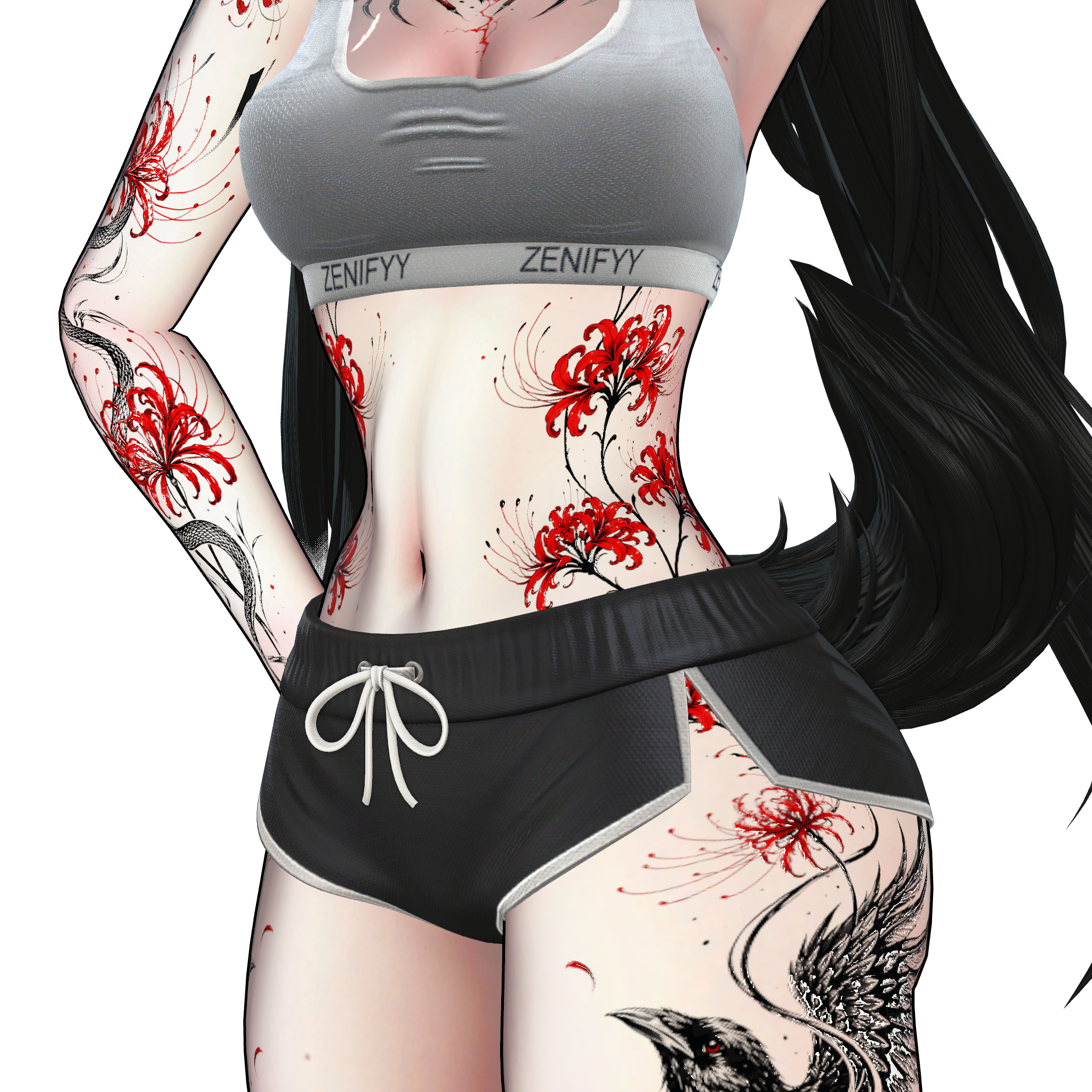 Higanbana Requiem | Panda tattoo / decal / texture