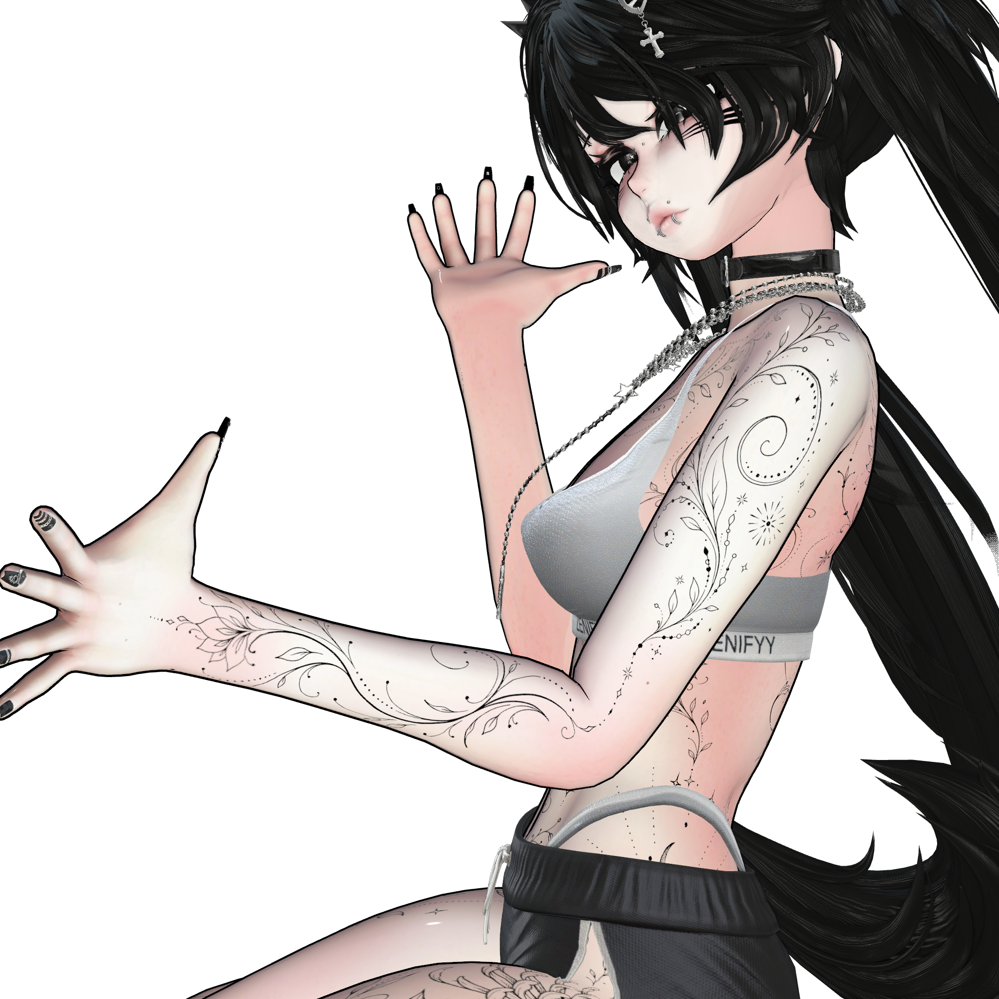 Celestial Bloom | Zin Fit Base tattoo / decal / texture