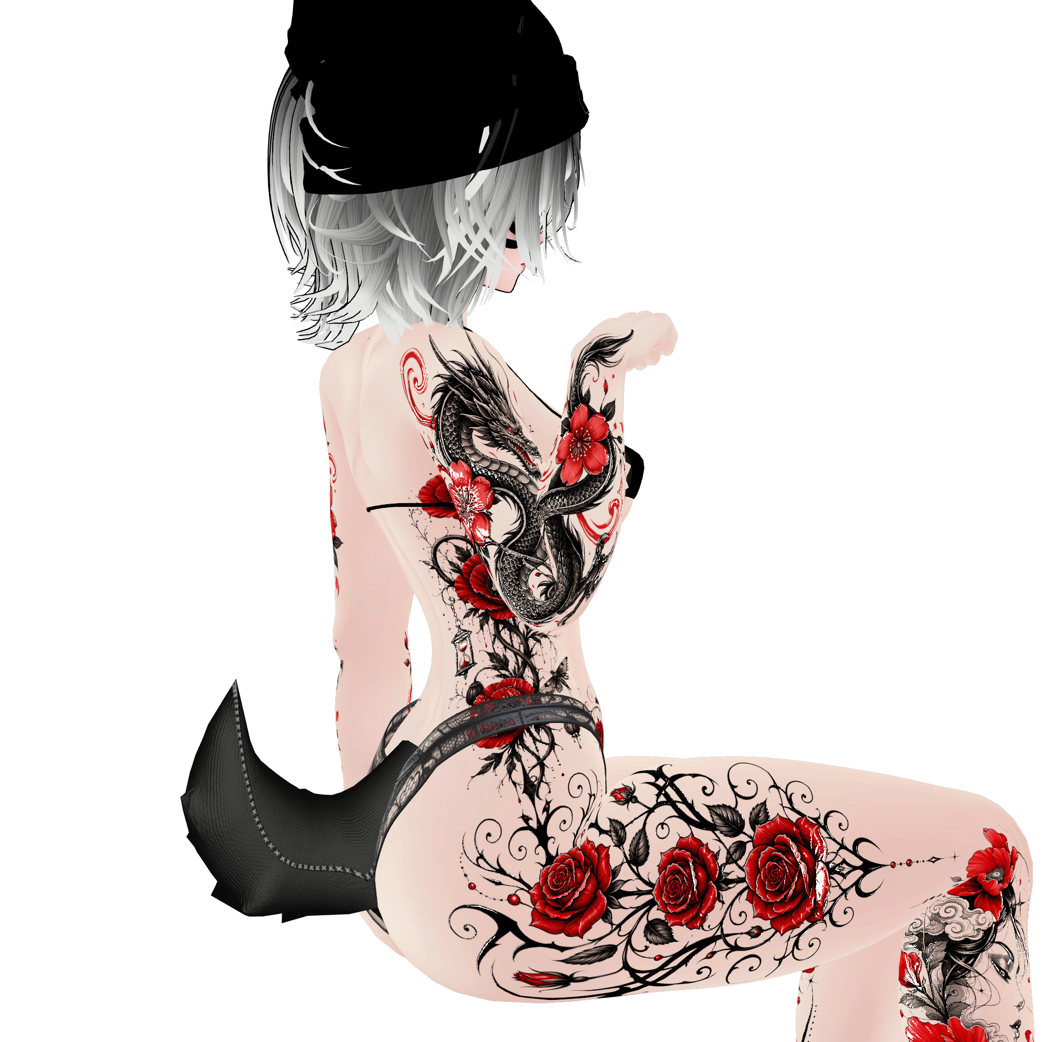 Bloodrose Elegy | VRBASE tattoo / decal / texture