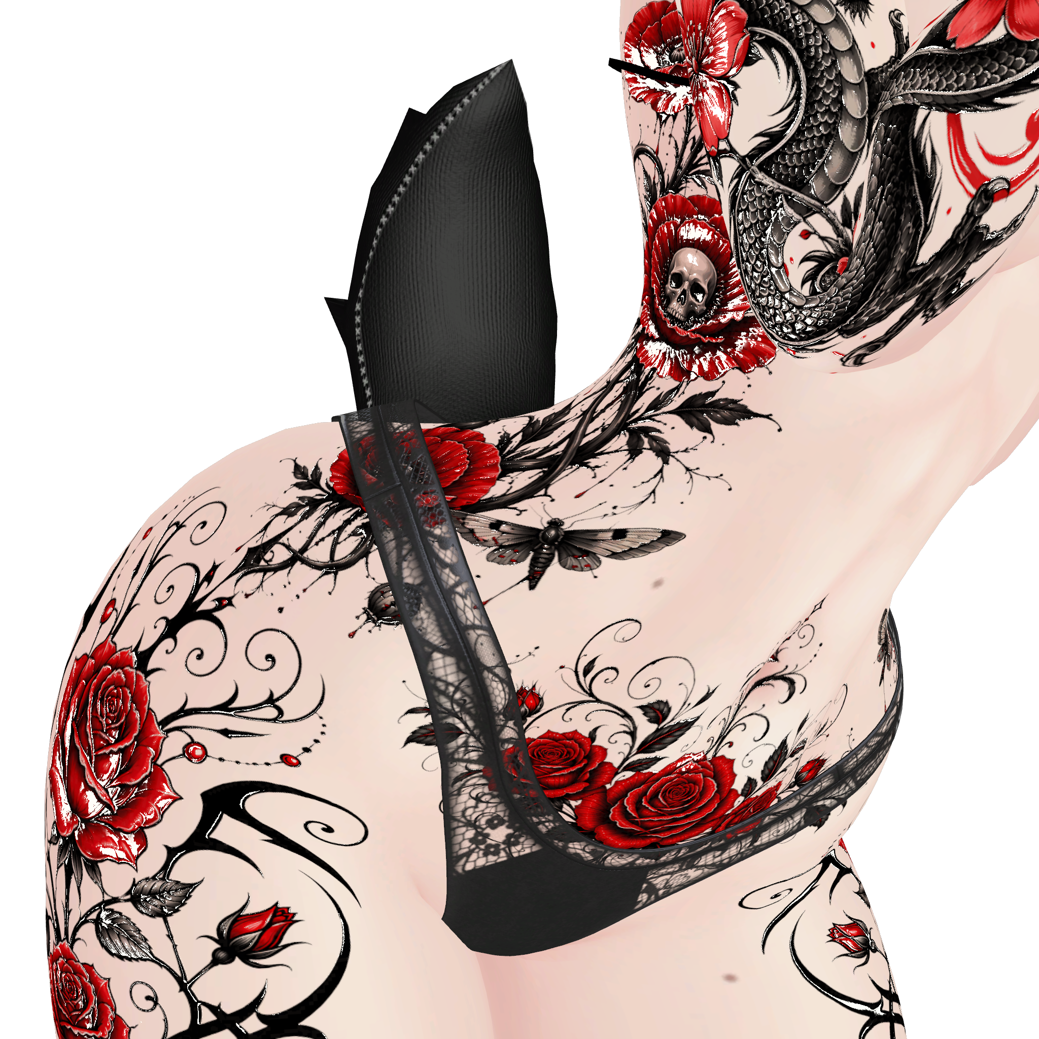 Bloodrose Elegy | Zin Fit Base tattoo / decal / texture