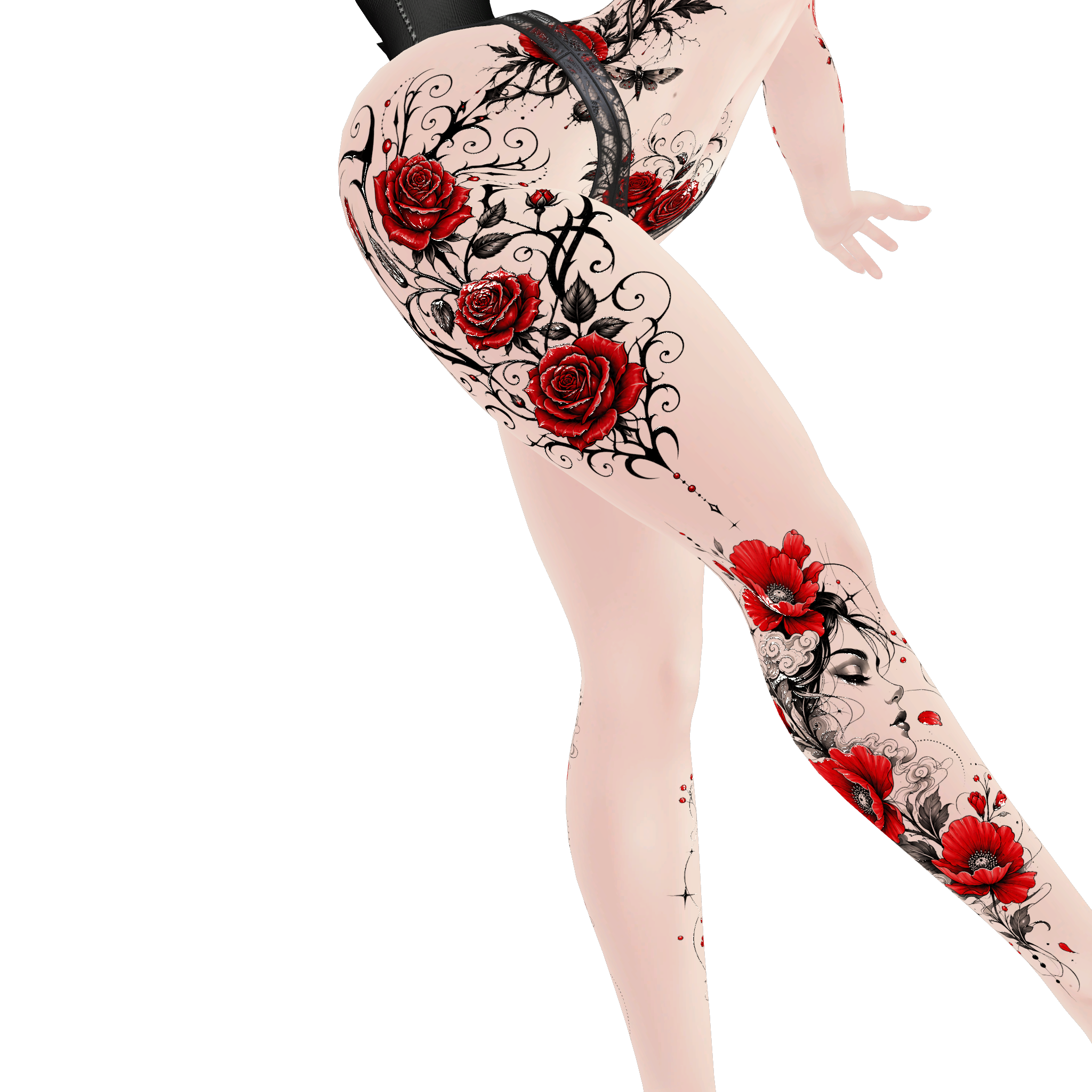Bloodrose Elegy | Zin Fit Base tattoo / decal / texture
