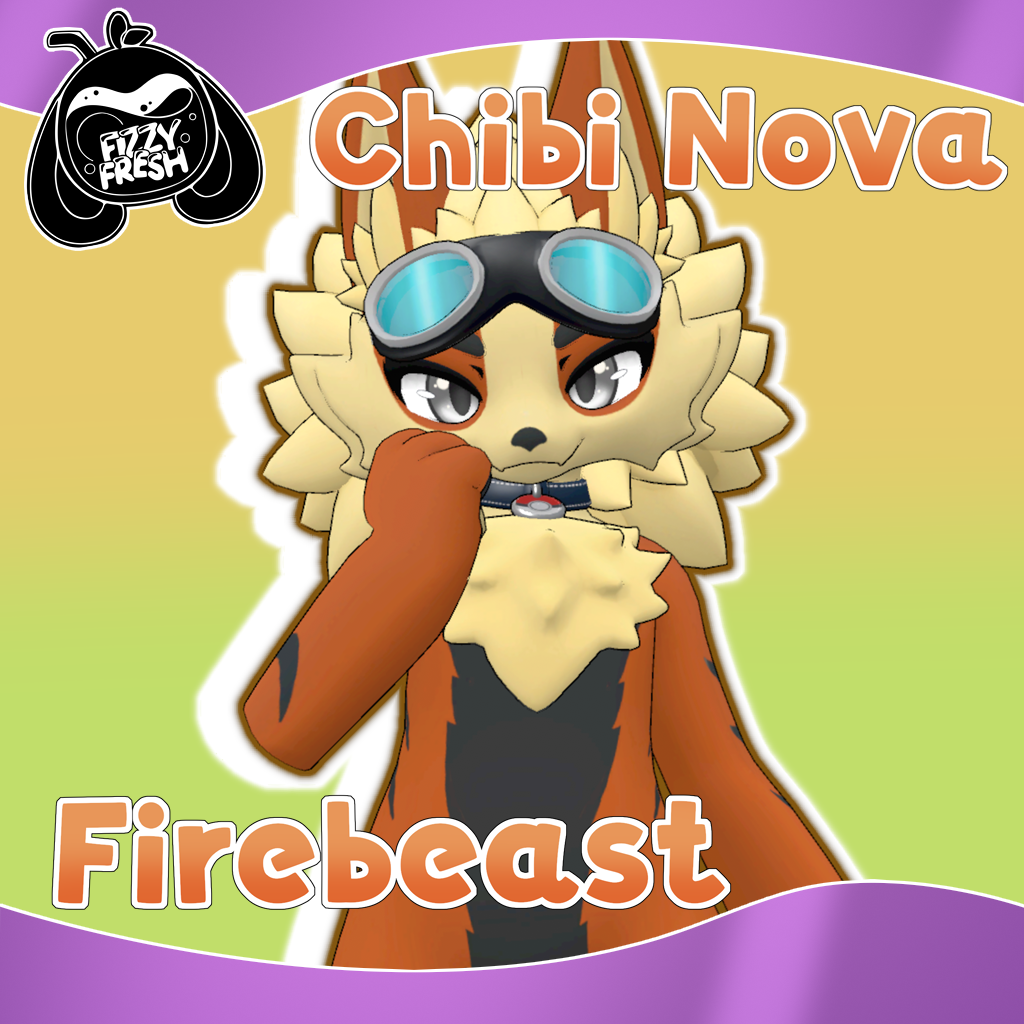 Chibi Firebeast - Chibi Mini Novabeast Textures by FizzyxFresh