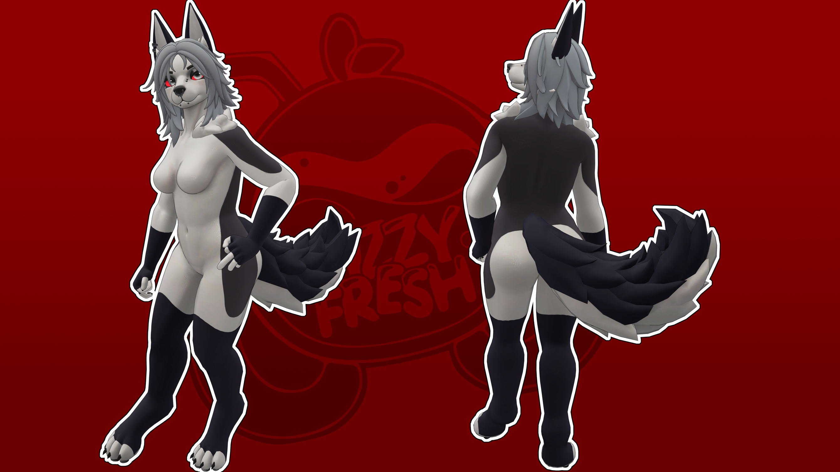 Goth Wolf - Alina Canine Textures