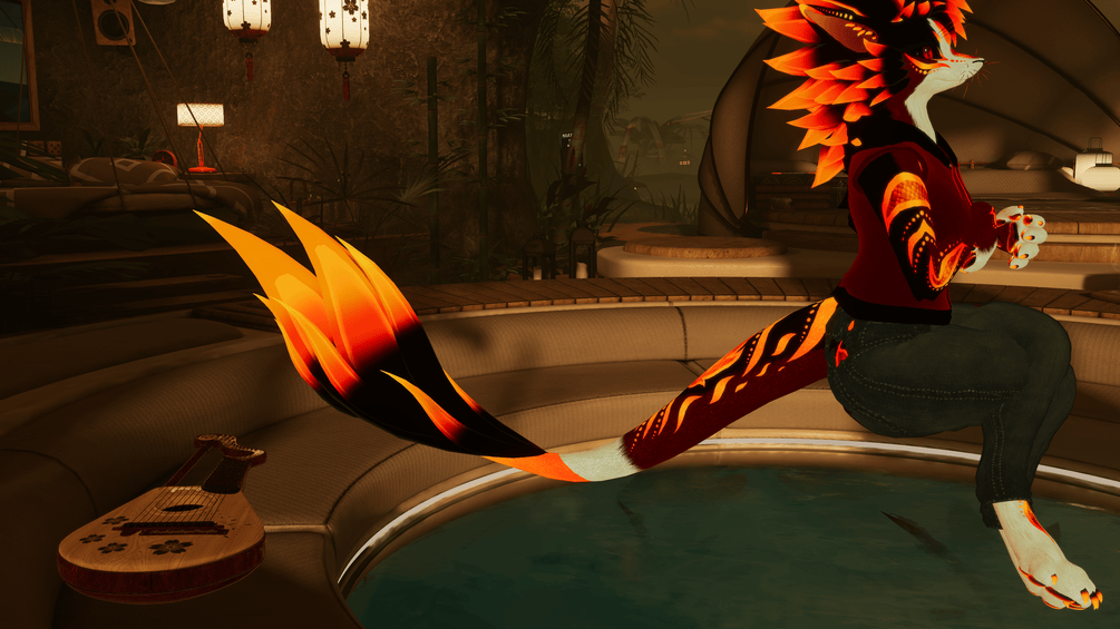 Fancy Fluffy Tail For Vrchat (VRCFury)