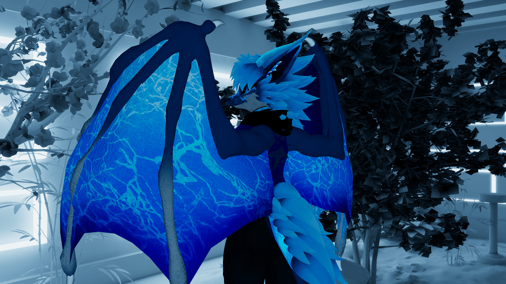 (VRCFURY) HellFire Dragon Wings For Vrchat