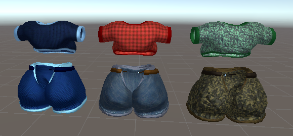 Mamagen Shorts & Croptop Set (VRCFURY)