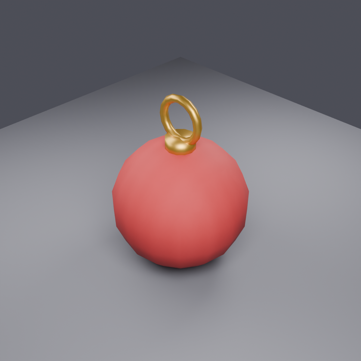 Free Bauble Ornament - Low Poly Christmas Decor 3D Model