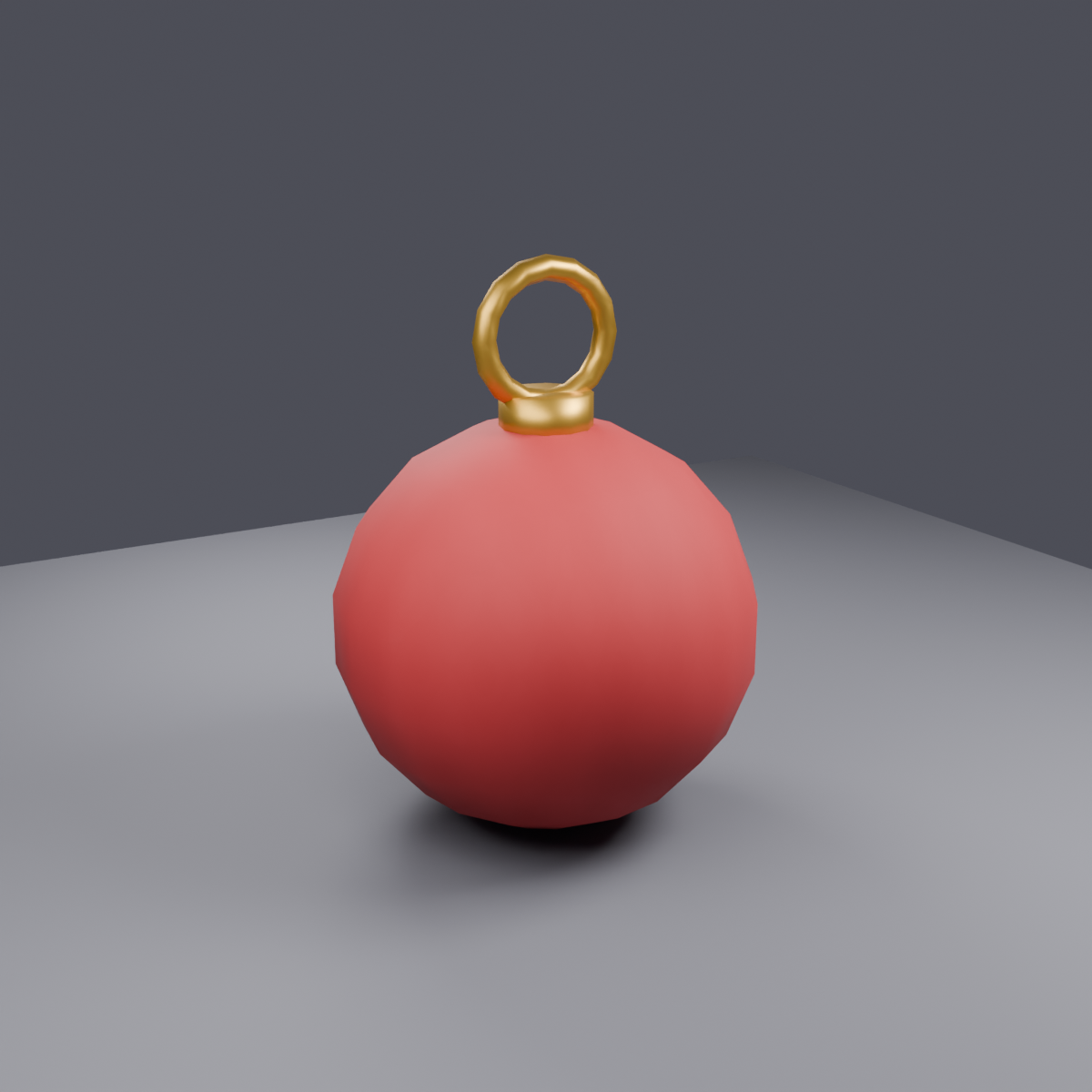 Free Bauble Ornament - Low Poly Christmas Decor 3D Model