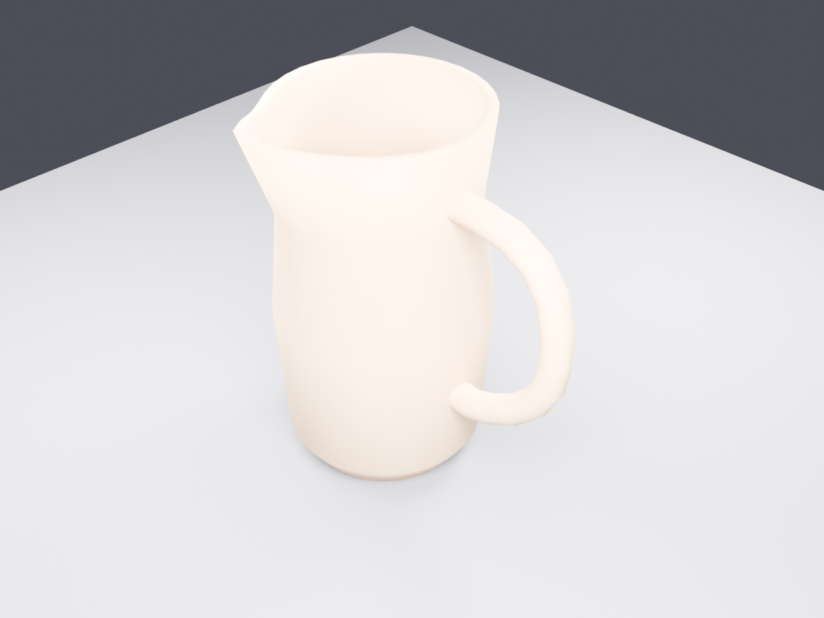 Free Low Poly Clay Pitcher - Pottery Workshop VRChat World Prop