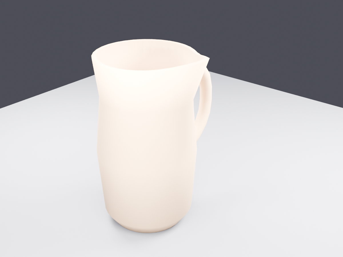Free Low Poly Clay Pitcher - Pottery Workshop VRChat World Prop
