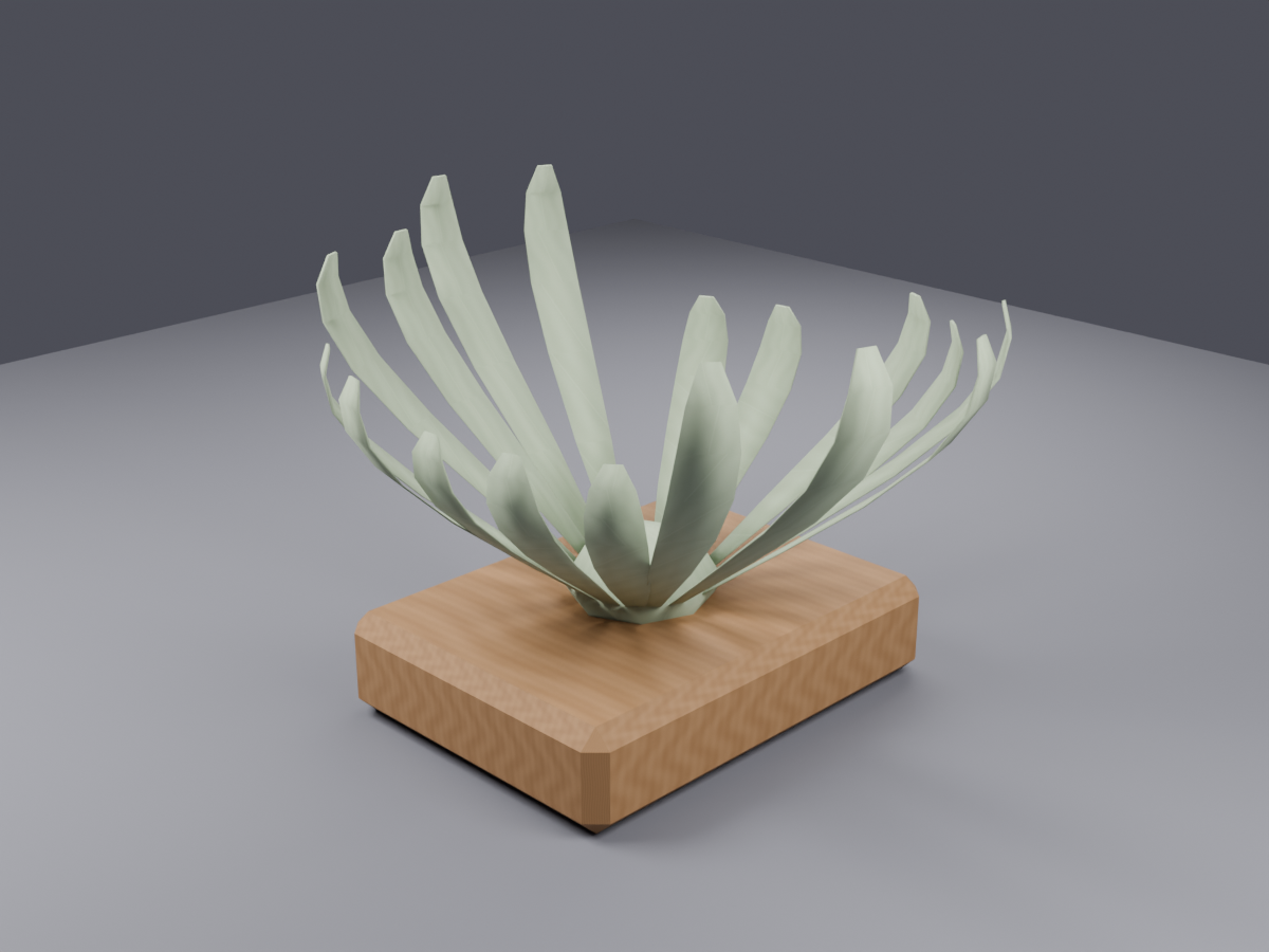 Free Low Poly Air Plant (Tillandsia) - Houseplant VRChat World Prop