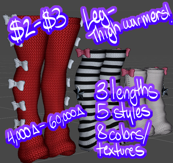 Fruity/Starry/Bow Legwarmers ! (V1.1)