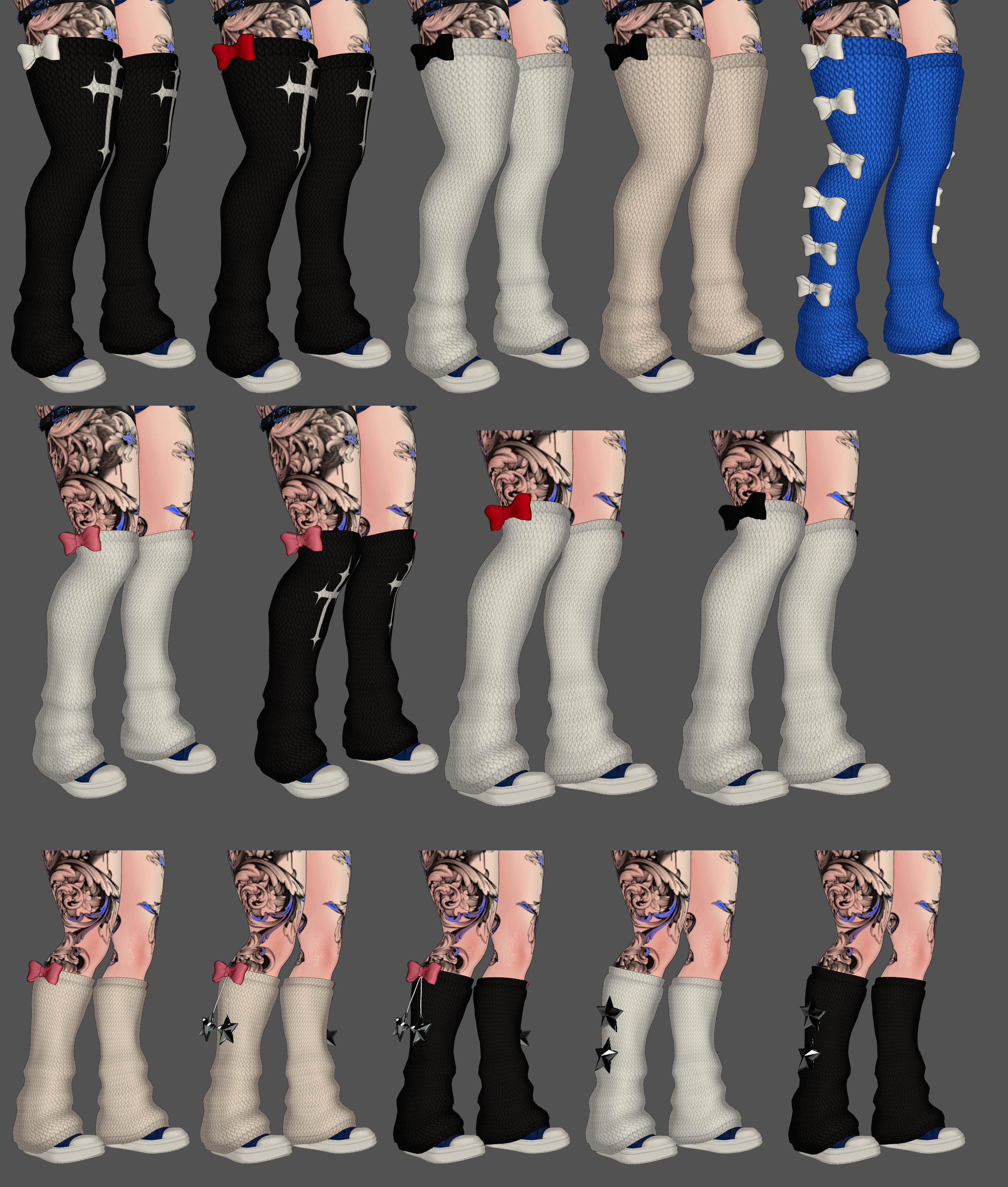 Fruity/Starry/Bow Legwarmers ! (V1.1)