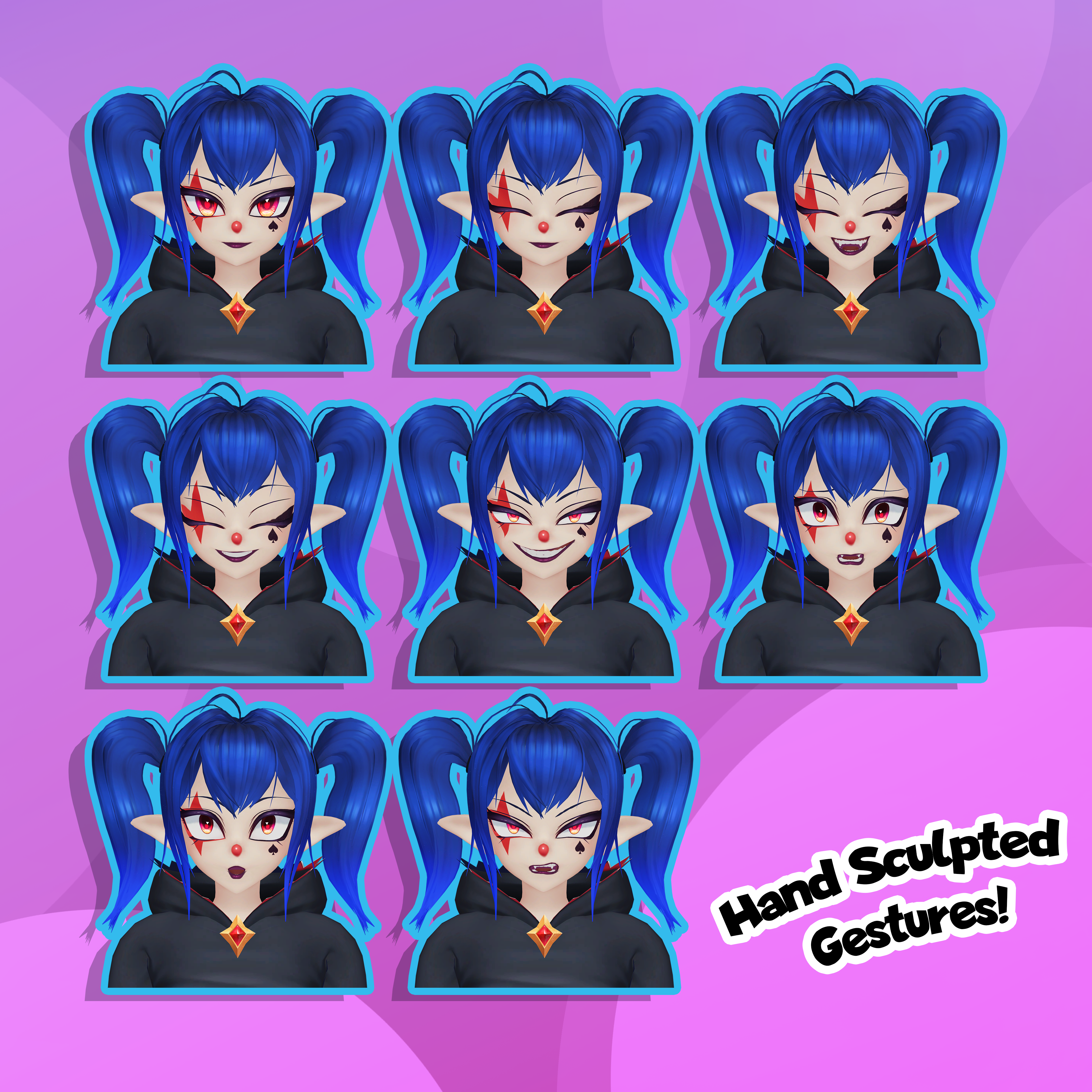 Pockit the Clown VRC Avatar PC / Quest