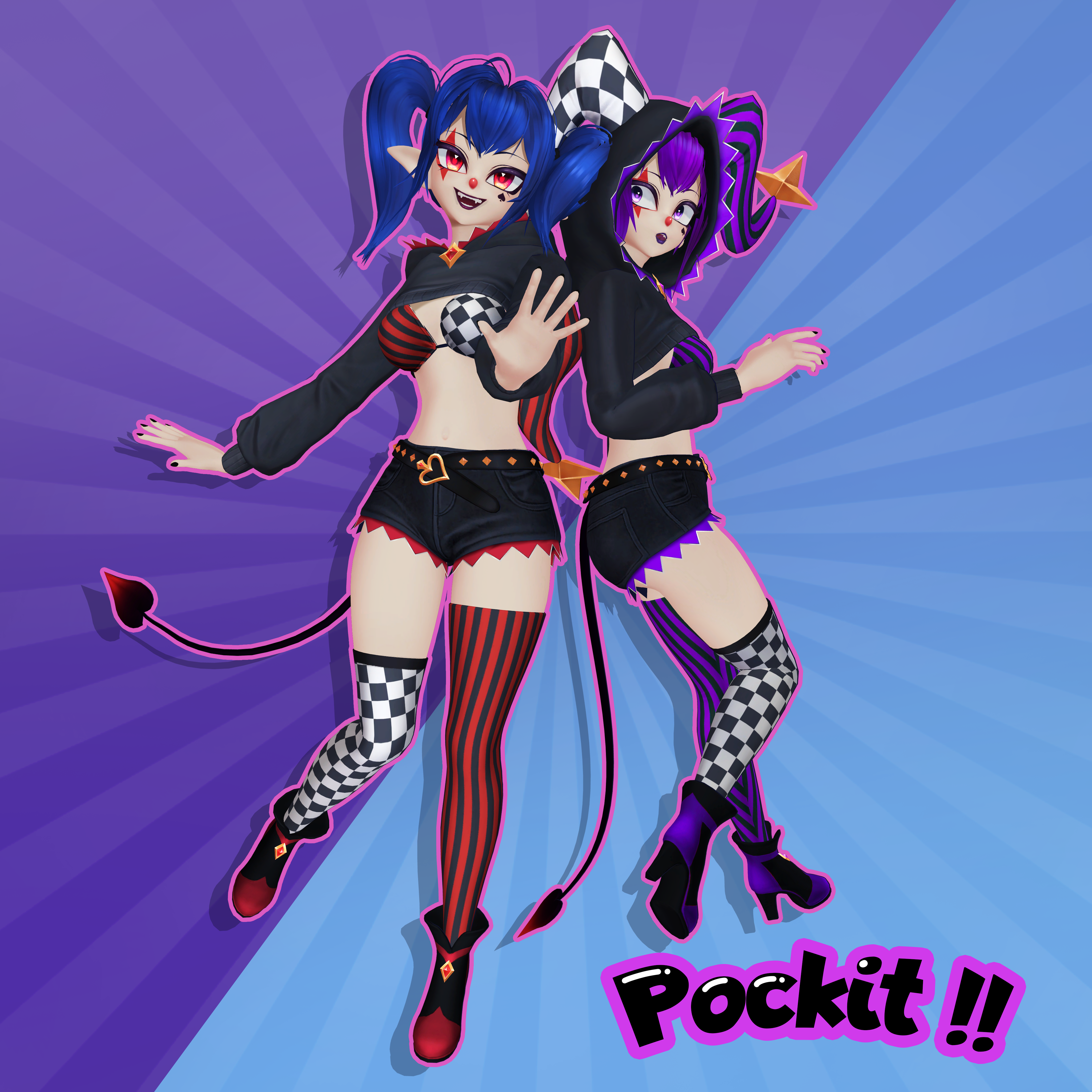 Pockit the Clown VRC Avatar PC / Quest