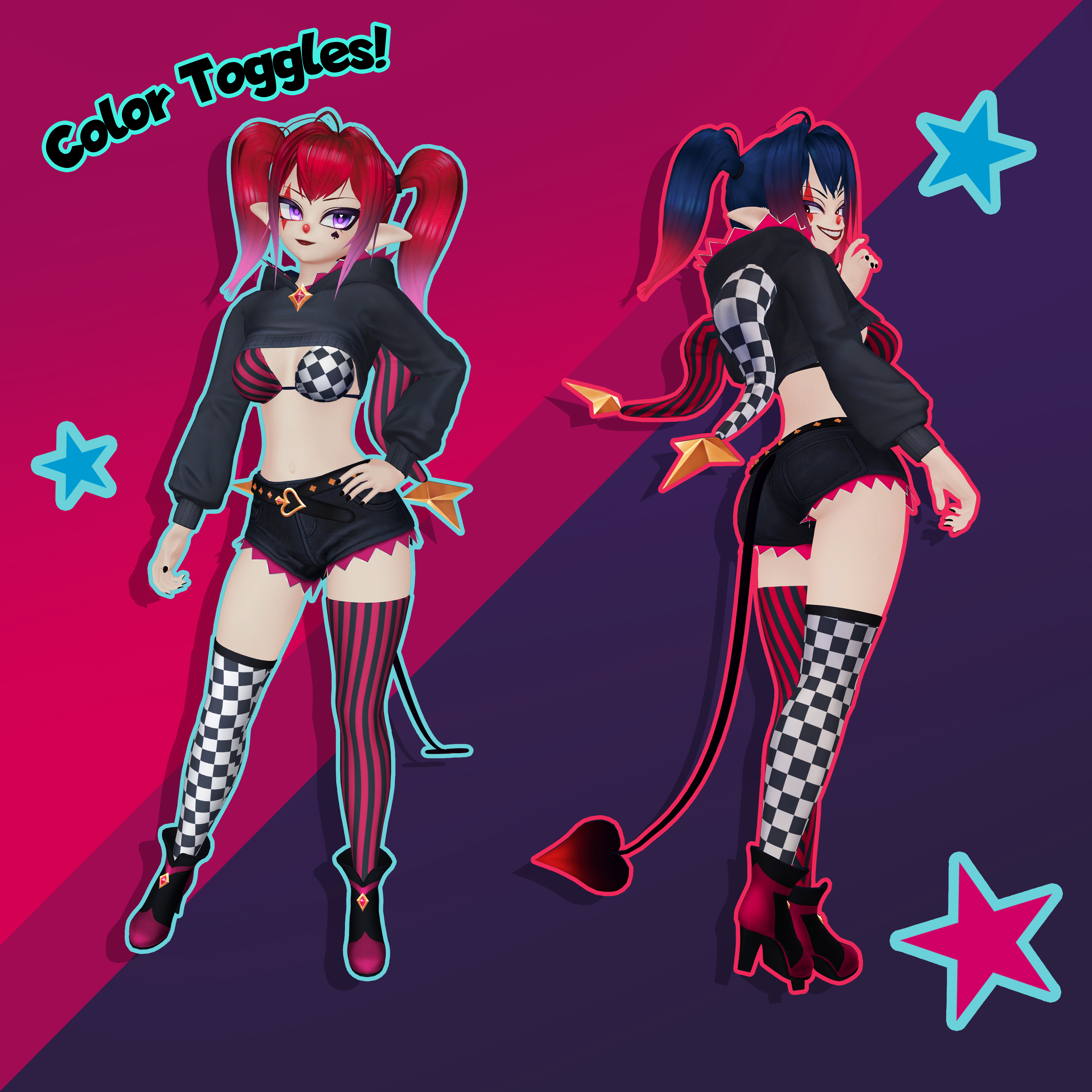 Pockit the Clown VRC Avatar PC / Quest