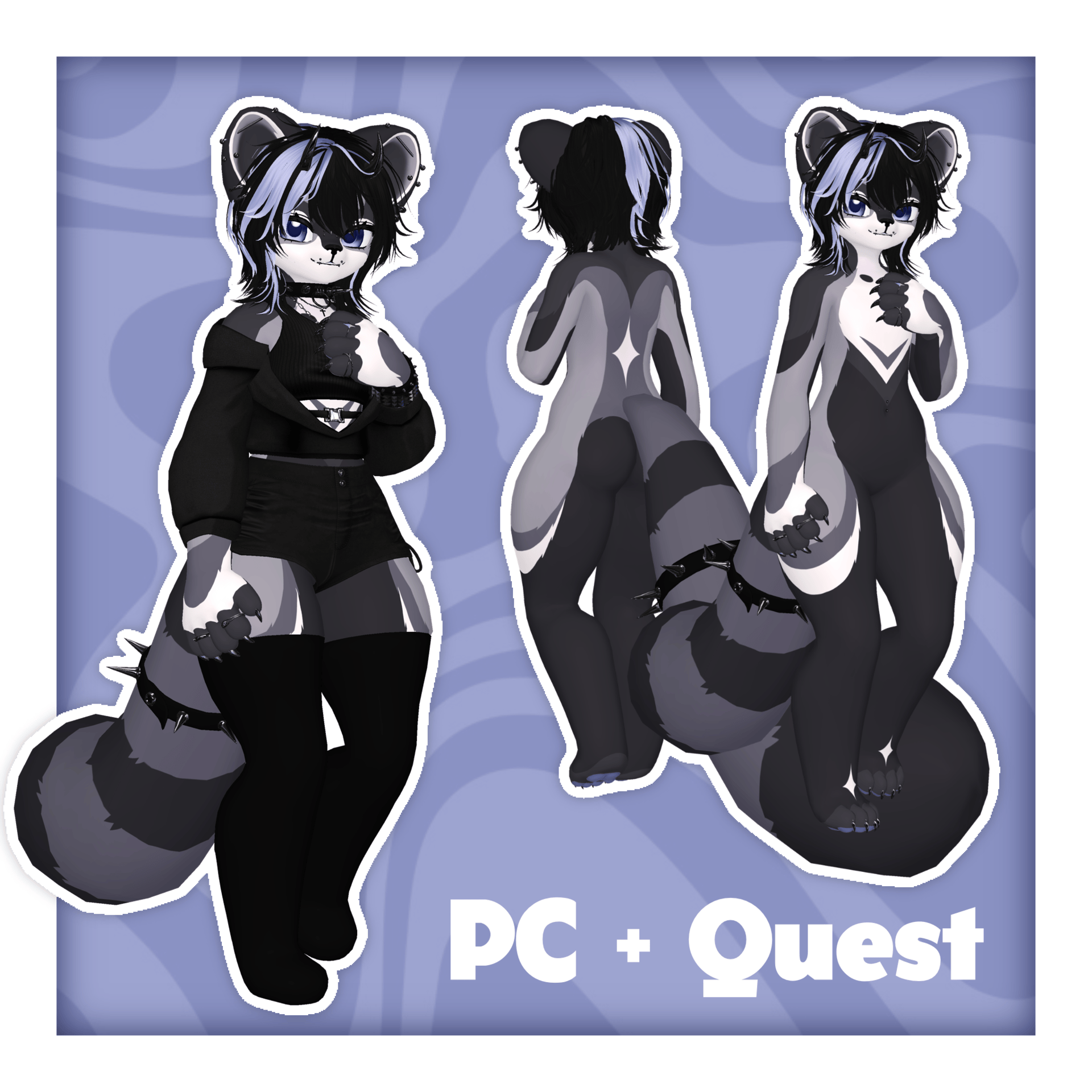 Raven | PC + Quest | VRCFT | Deira neo
