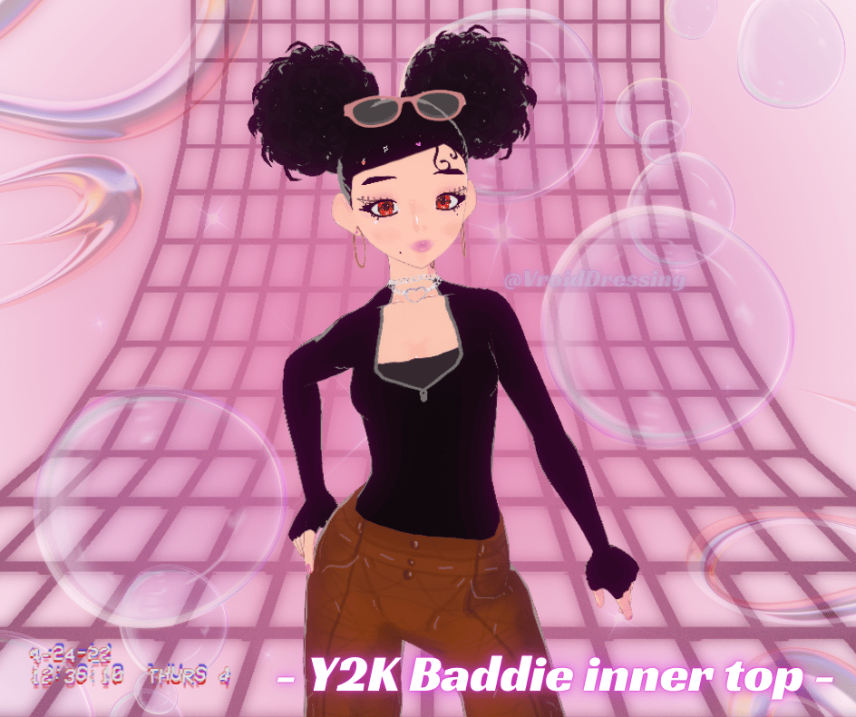 3D VRoid Y2K Baddie Inner Top