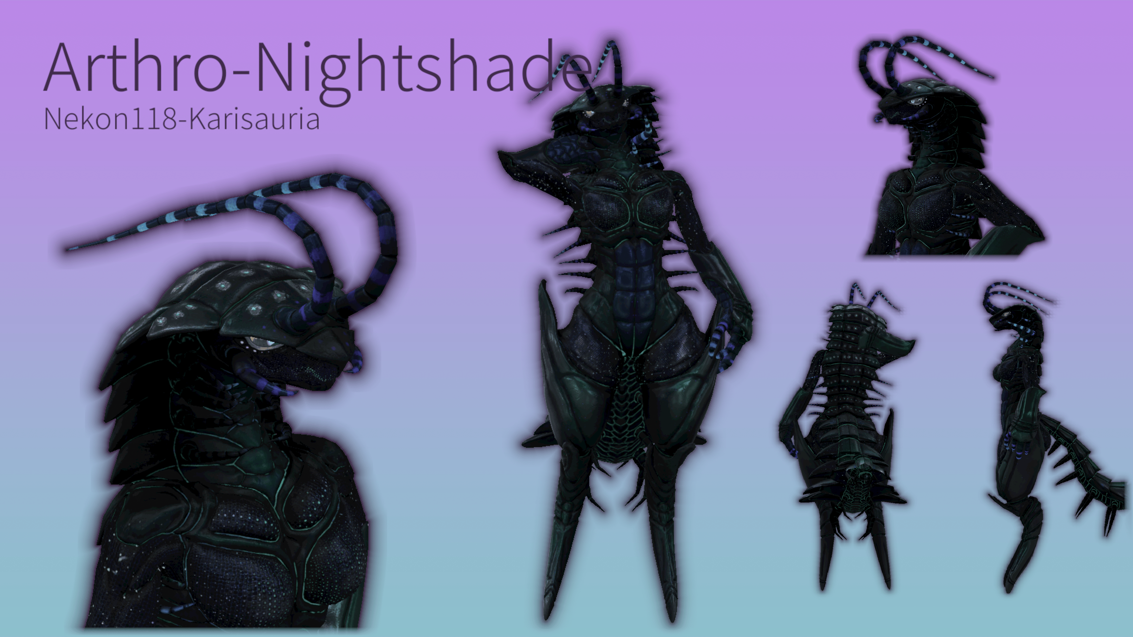 Arthropleura Nightshade textures