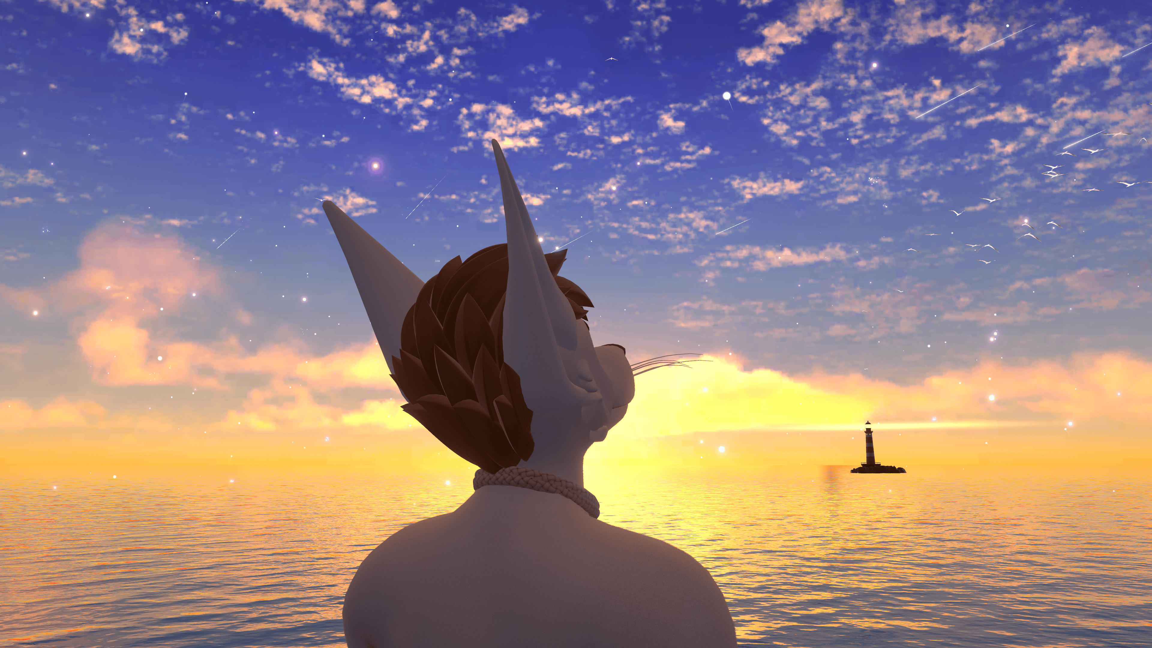 VRChat | Brushed Hair (Fits Any Avatar!)