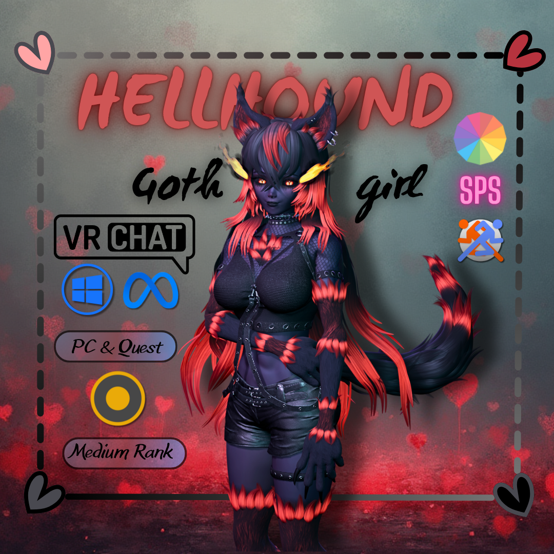 Hellhound Goth Girl [GogoLoco][SPS][Hueshift]PC-Quest]