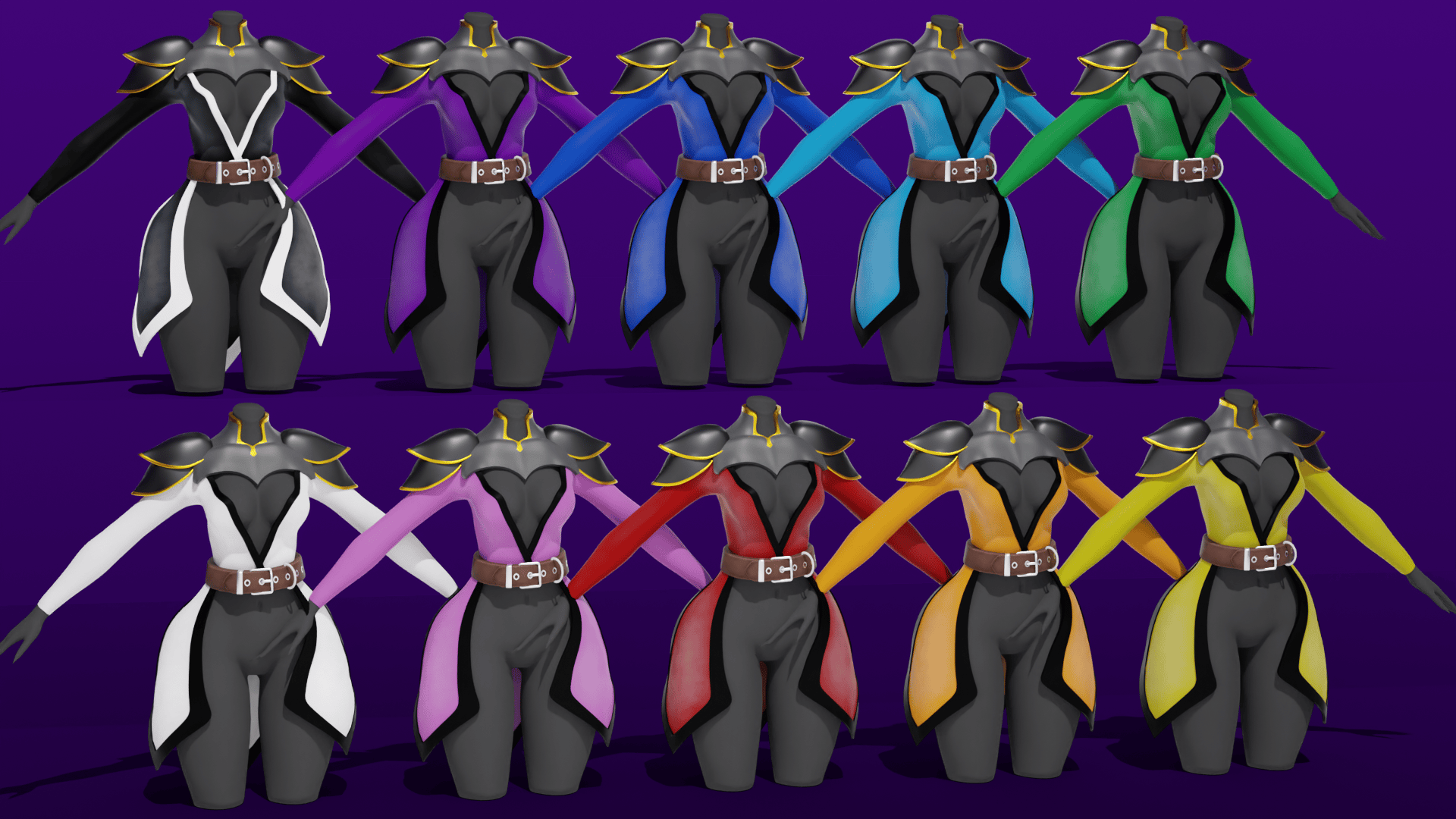 Mage Robes for Panda Base/Spectrum/Winter Base (Commercial use allowed)