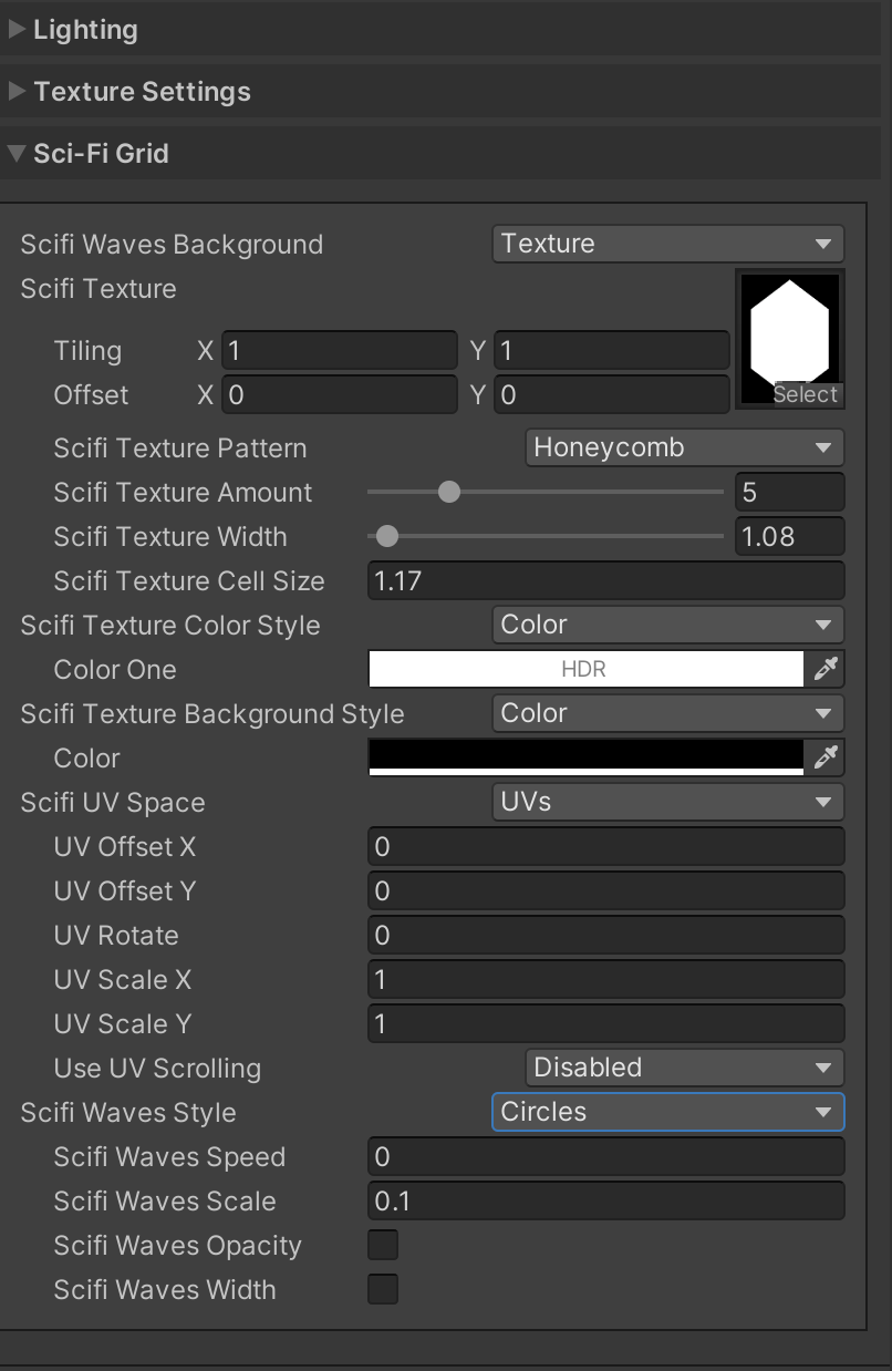 Scifi Pattern Shader