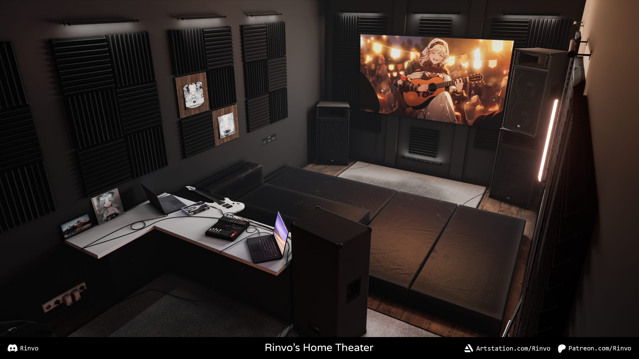 Rinvo's Home Theater (PC/PCVR/Quest VRChat World)