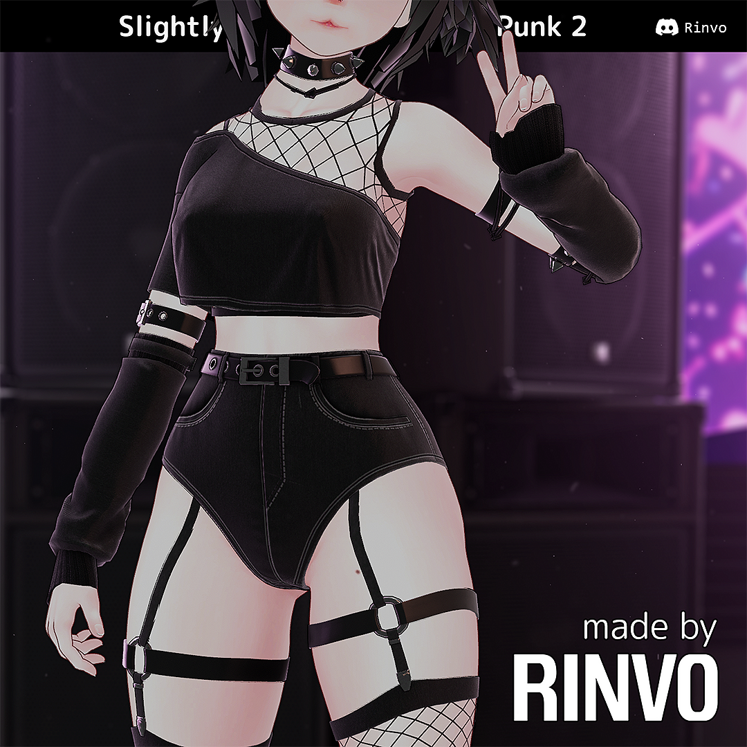 Slightly Punk 2 (Rigged for GodMagician, GodRevenger, VRBase Egirl, Anime, ZinFit, Rindo)