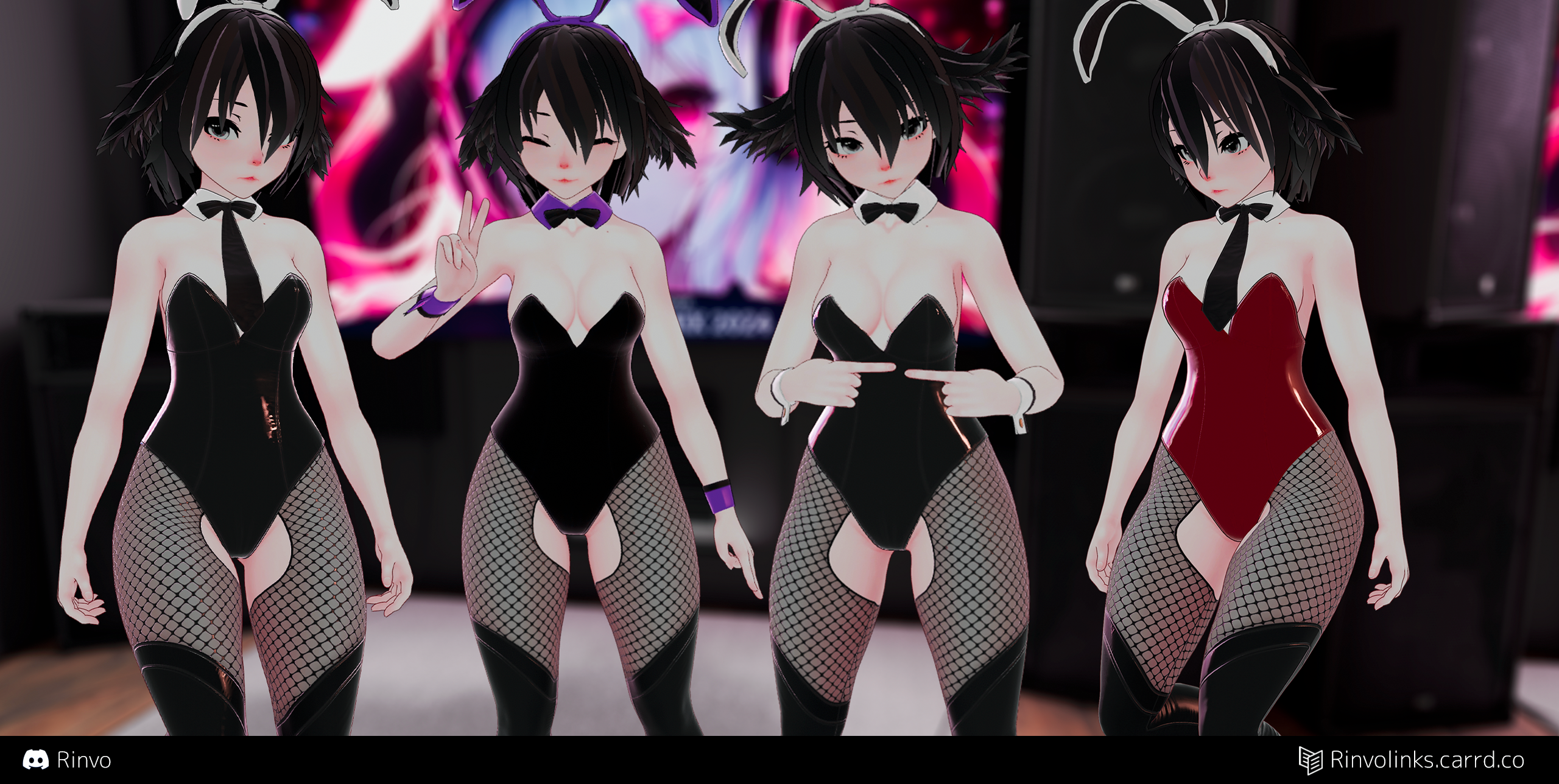 Bunny Suit (Full Outfit rigged for GodMagician, GodRevenger, VRBase Egirl, Rindo)