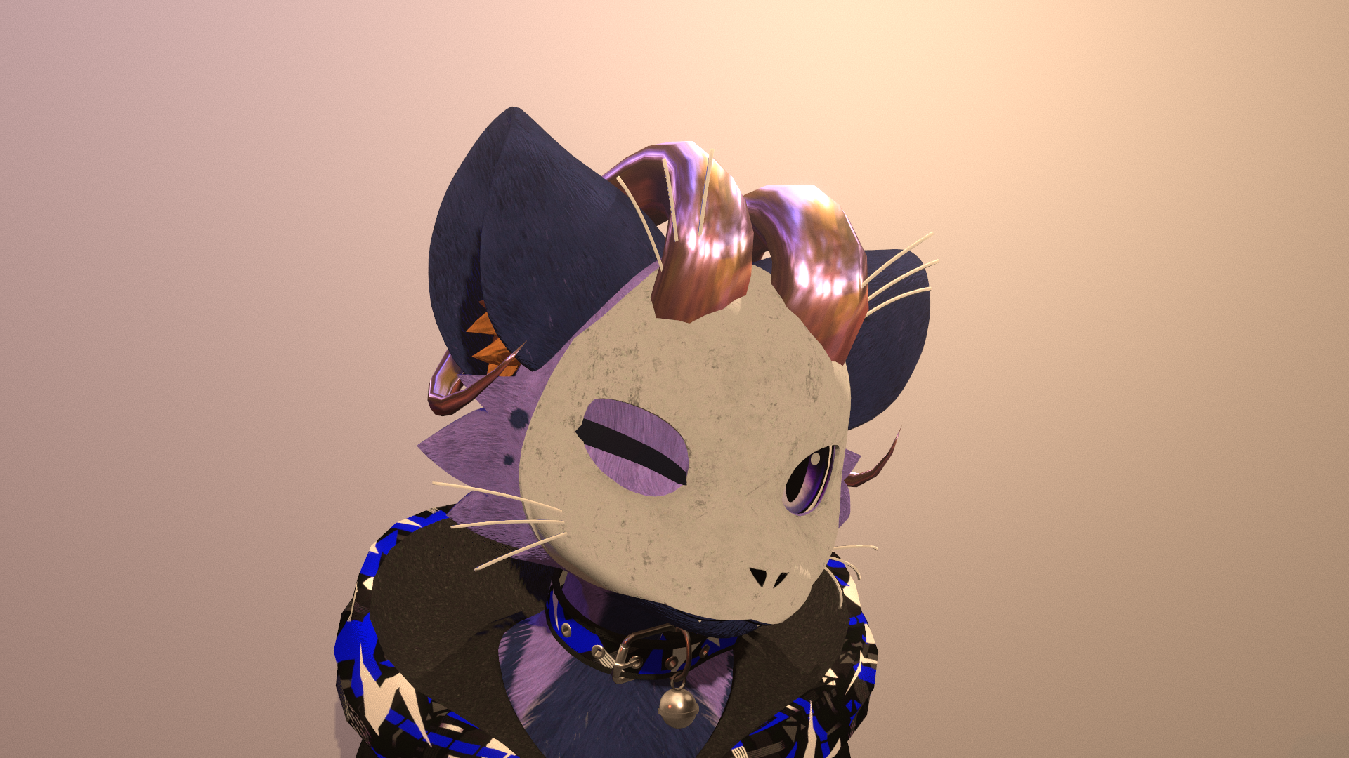 Mayu Skull Mask and Horns