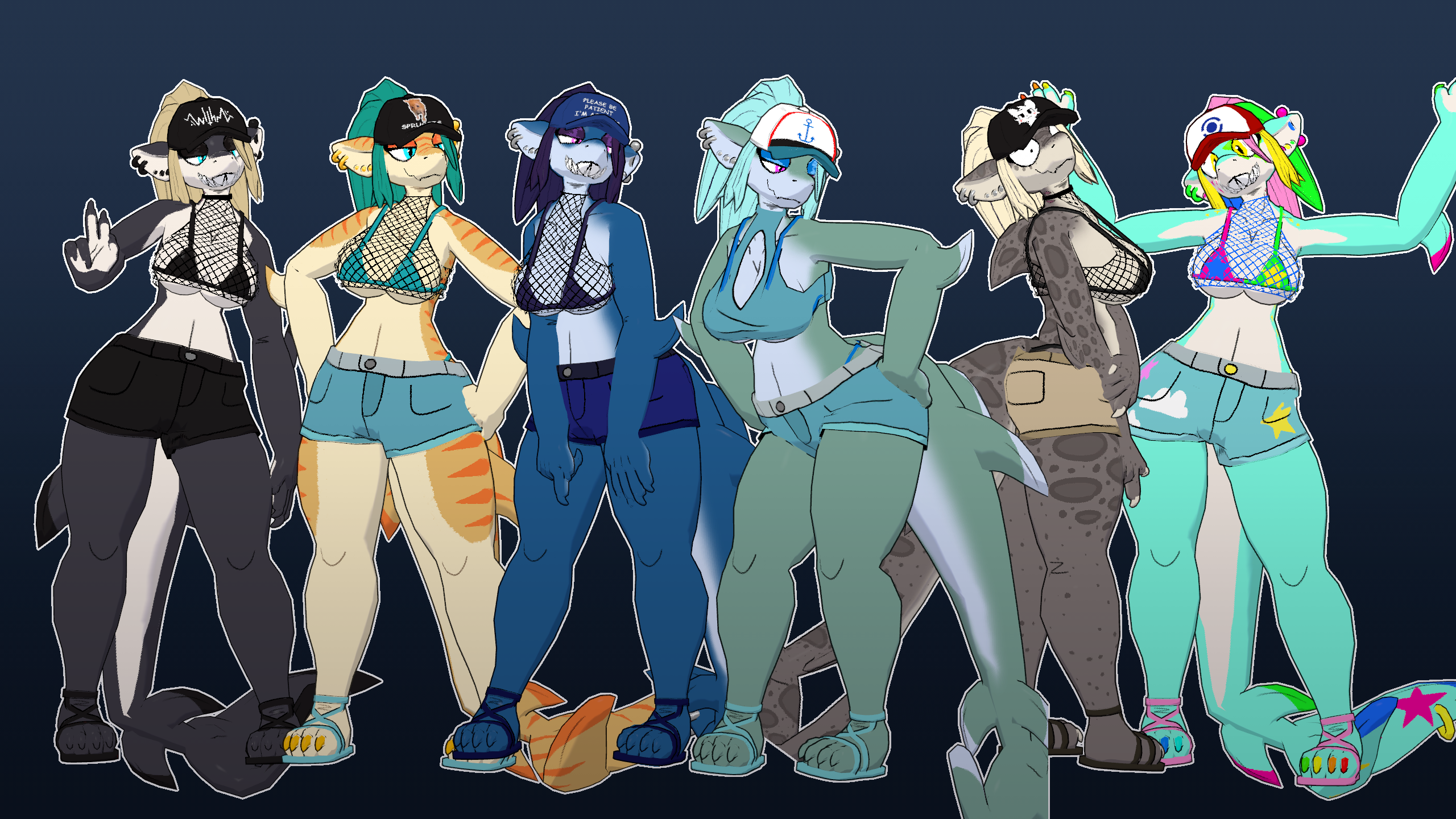 Waterpark Shark, Furry Avatar for VRChat
