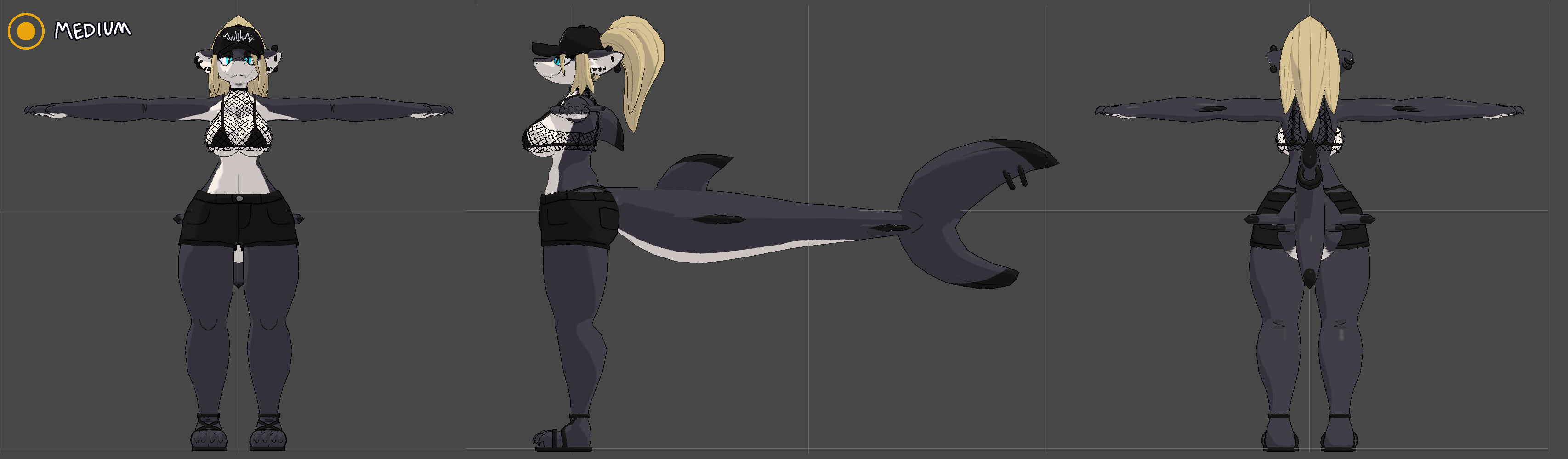 Waterpark Shark, Furry Avatar for VRChat