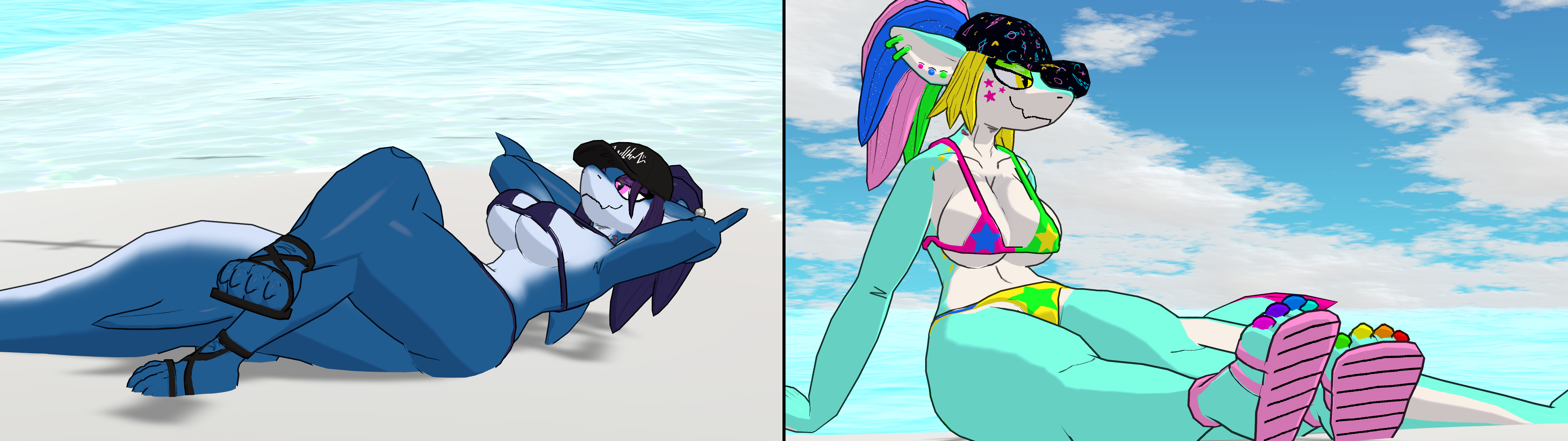 Waterpark Shark, Furry Avatar for VRChat