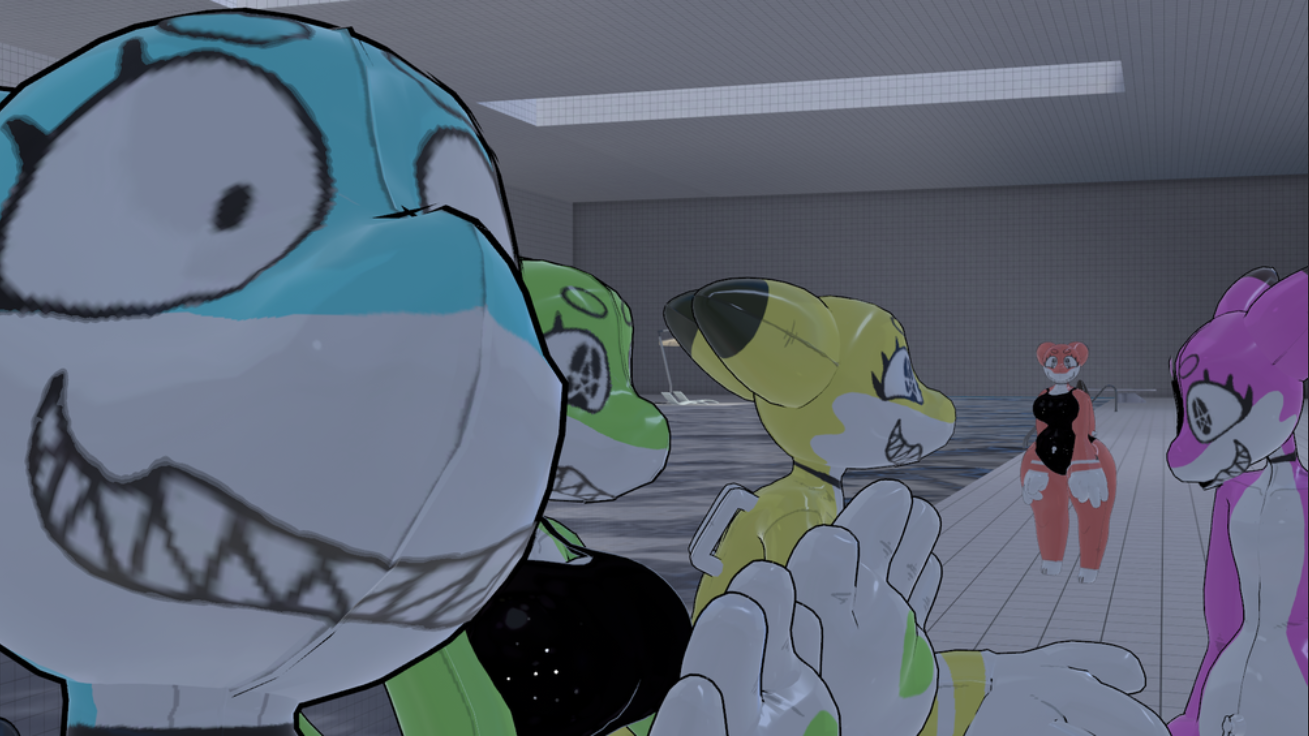 Funny Furry Floaty, Pooltoy Avatar for VRChat